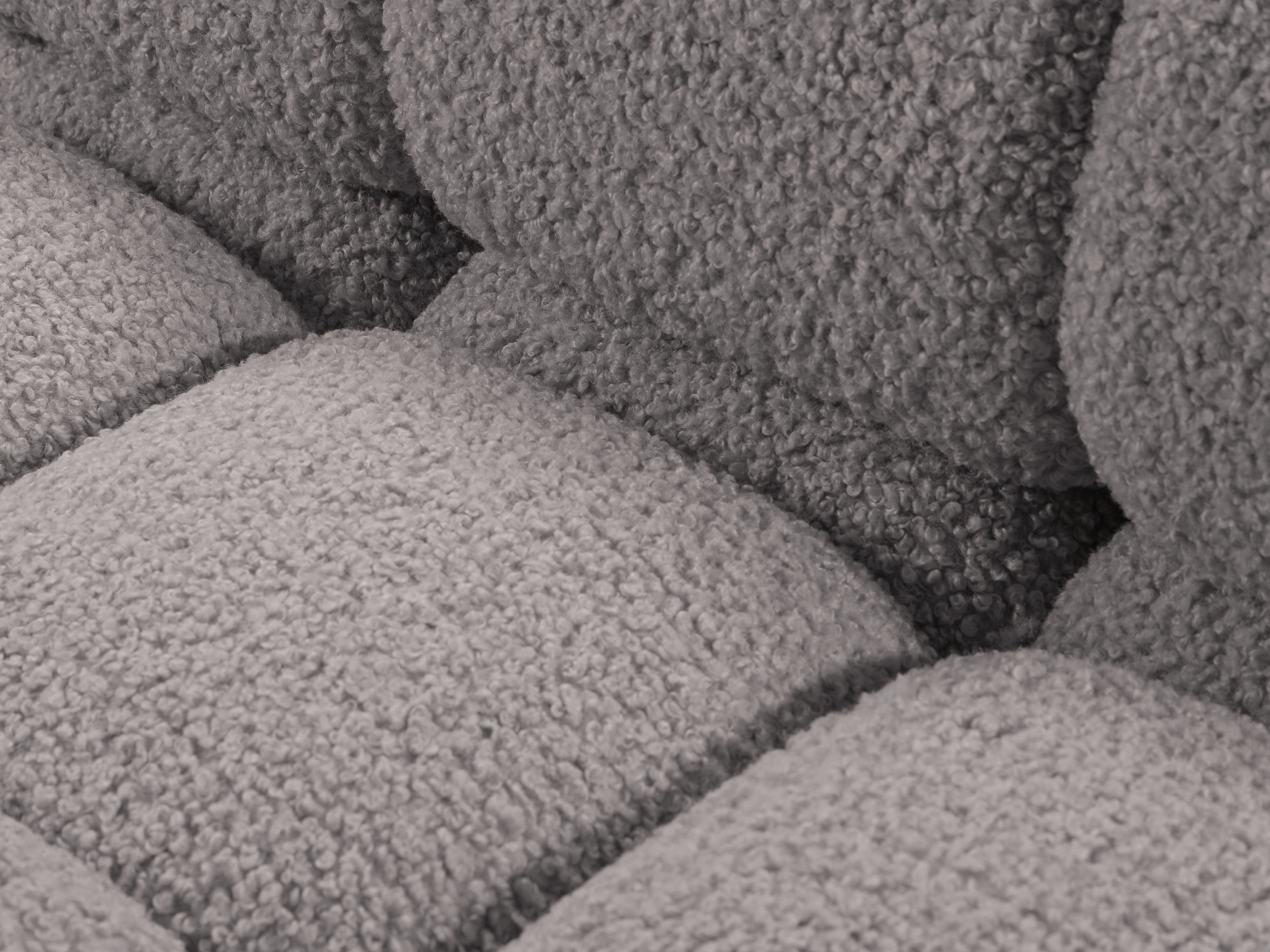 Modulaire bank BELLIS - rechter module grijze boucle