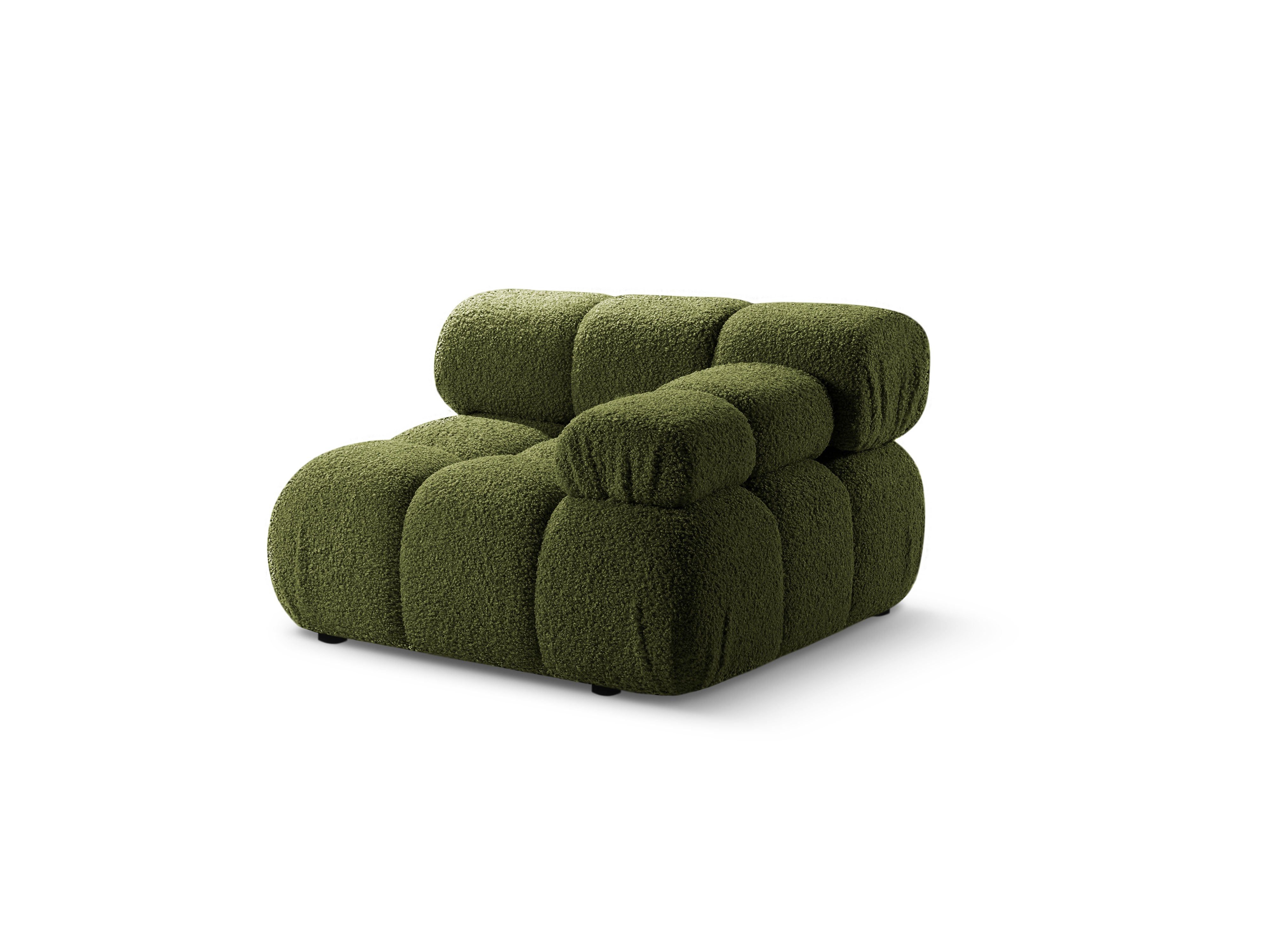Modulaire bank BELLIS - rechter module in groene boucle