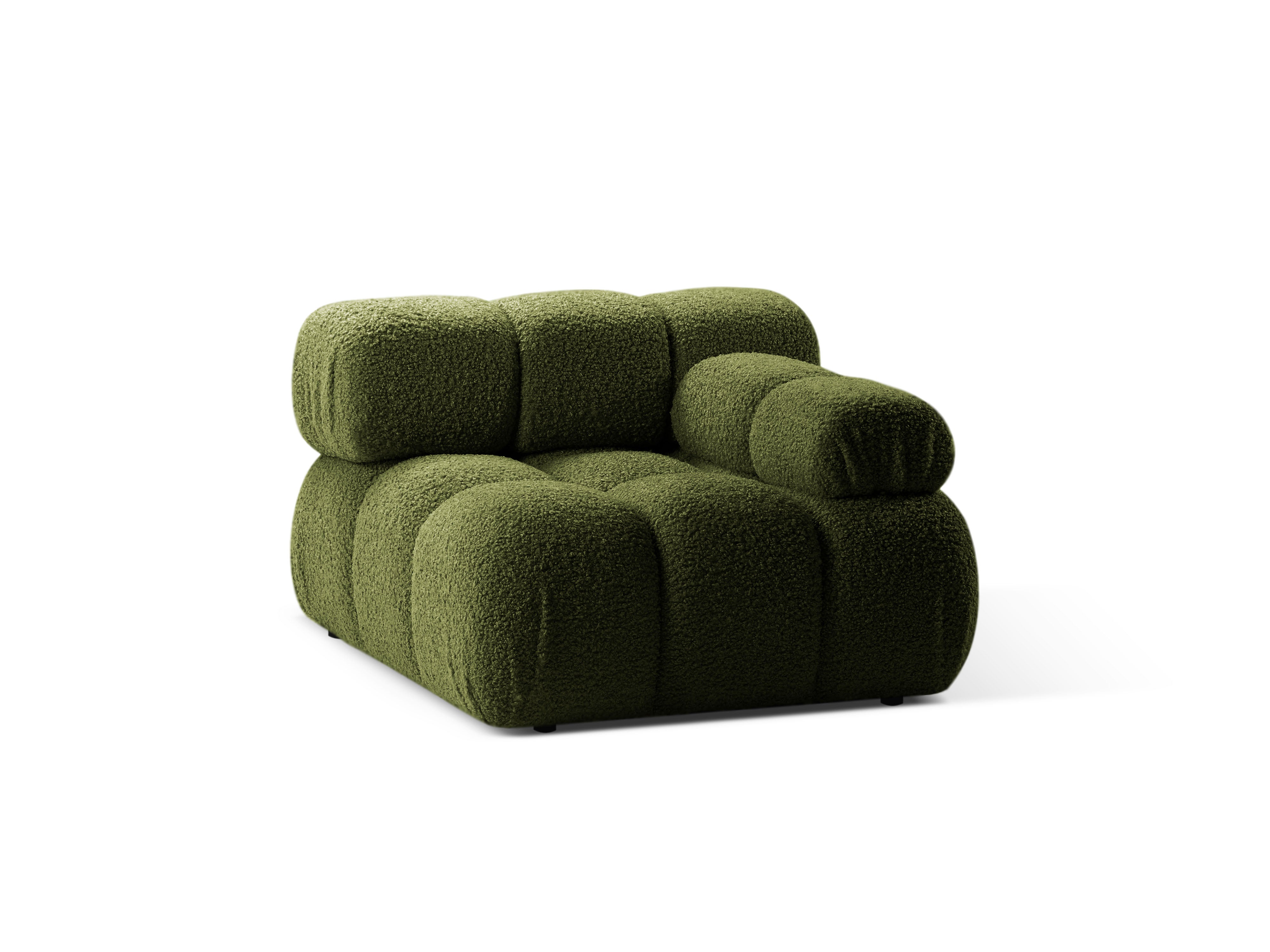 Modulaire bank BELLIS - rechter module in groene boucle