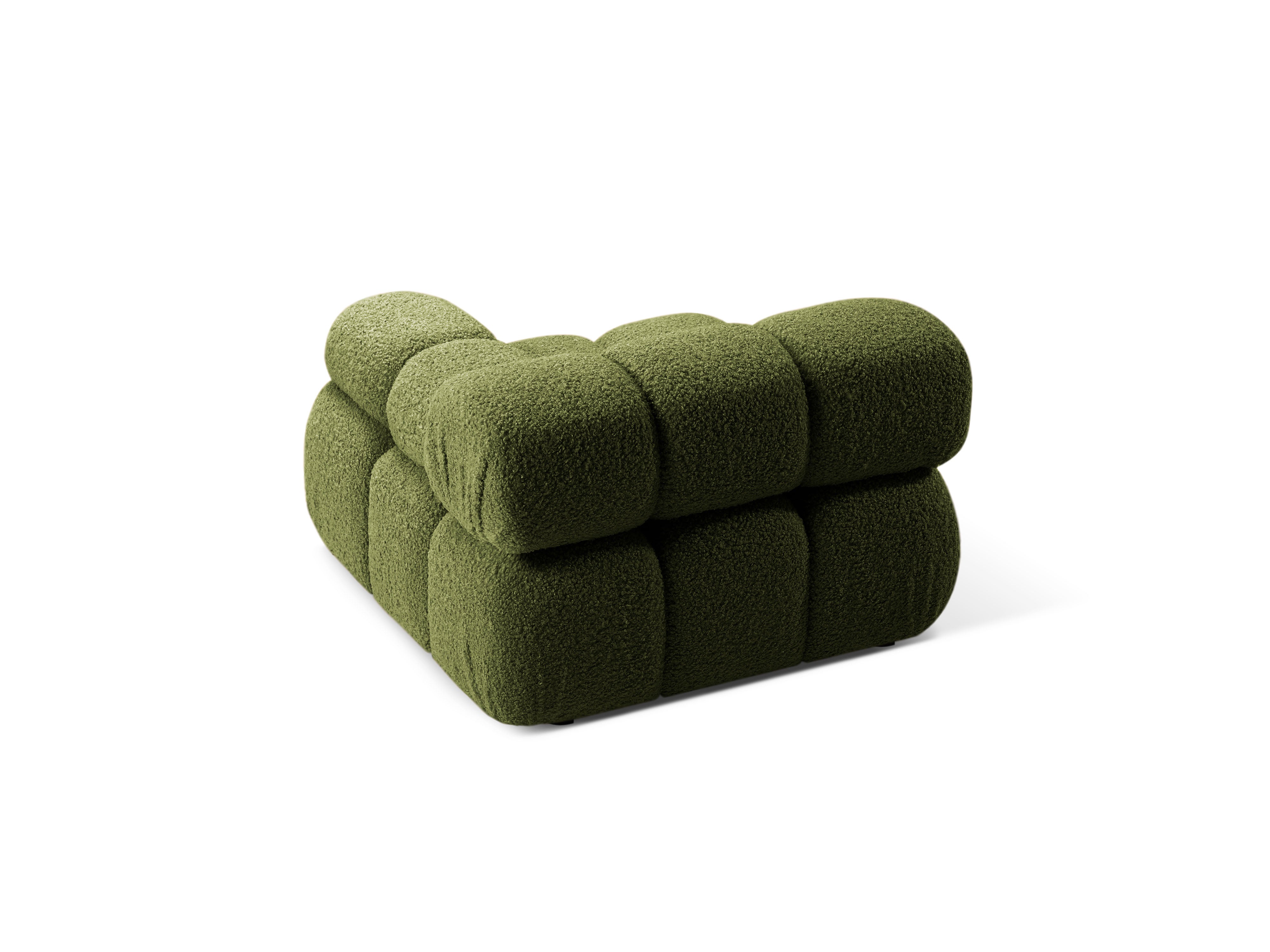 Modulaire bank BELLIS - rechter module in groene boucle