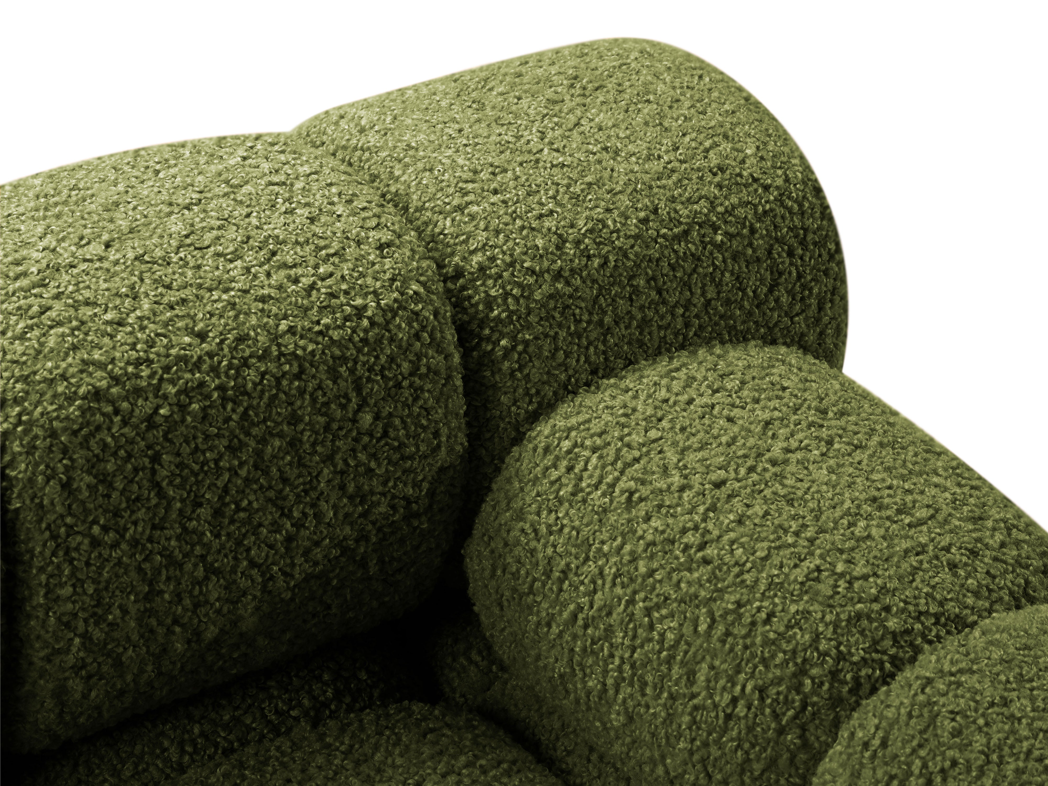 Modulaire bank BELLIS - rechter module in groene boucle