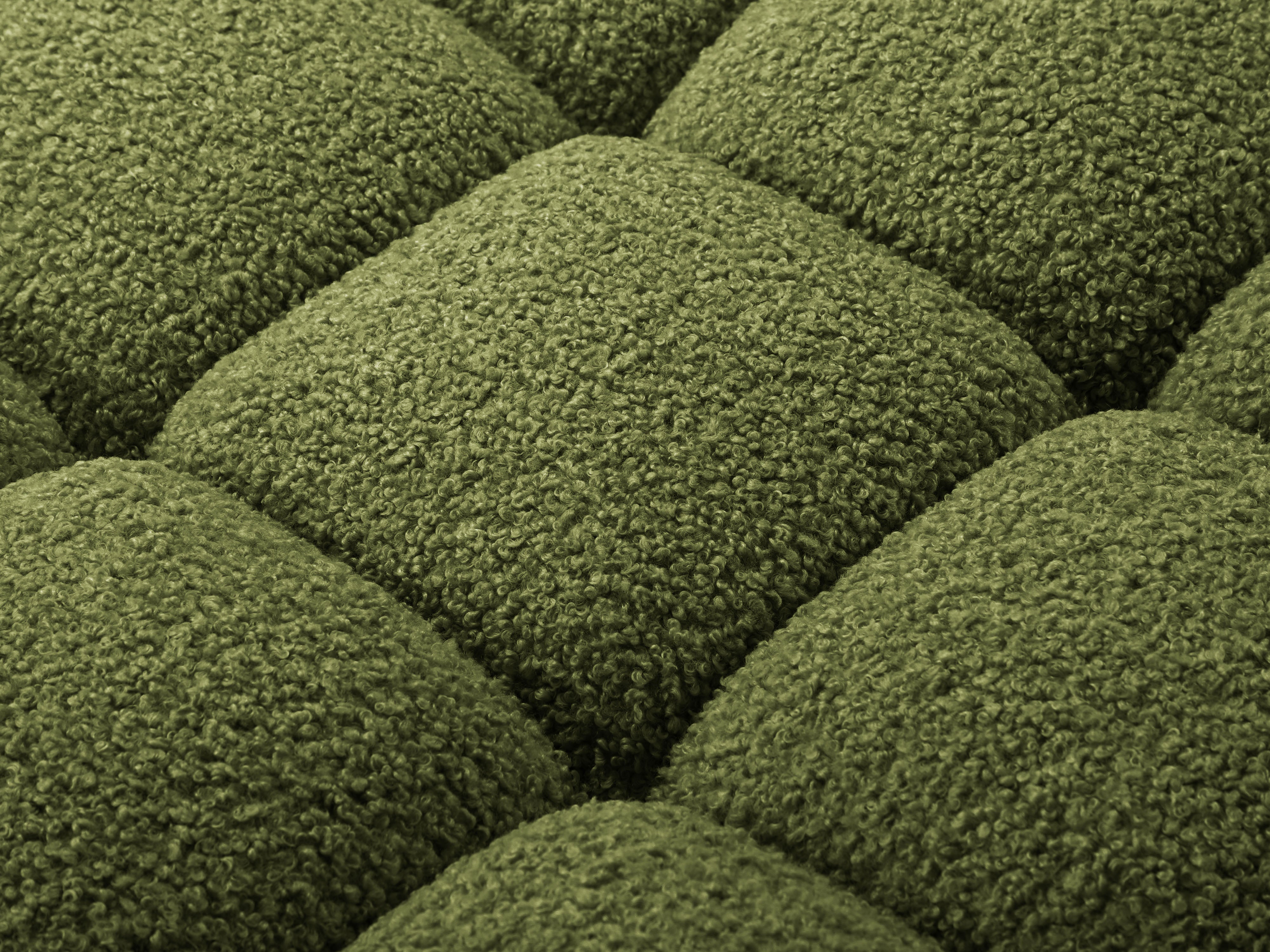 Modulaire bank BELLIS - rechter module in groene boucle
