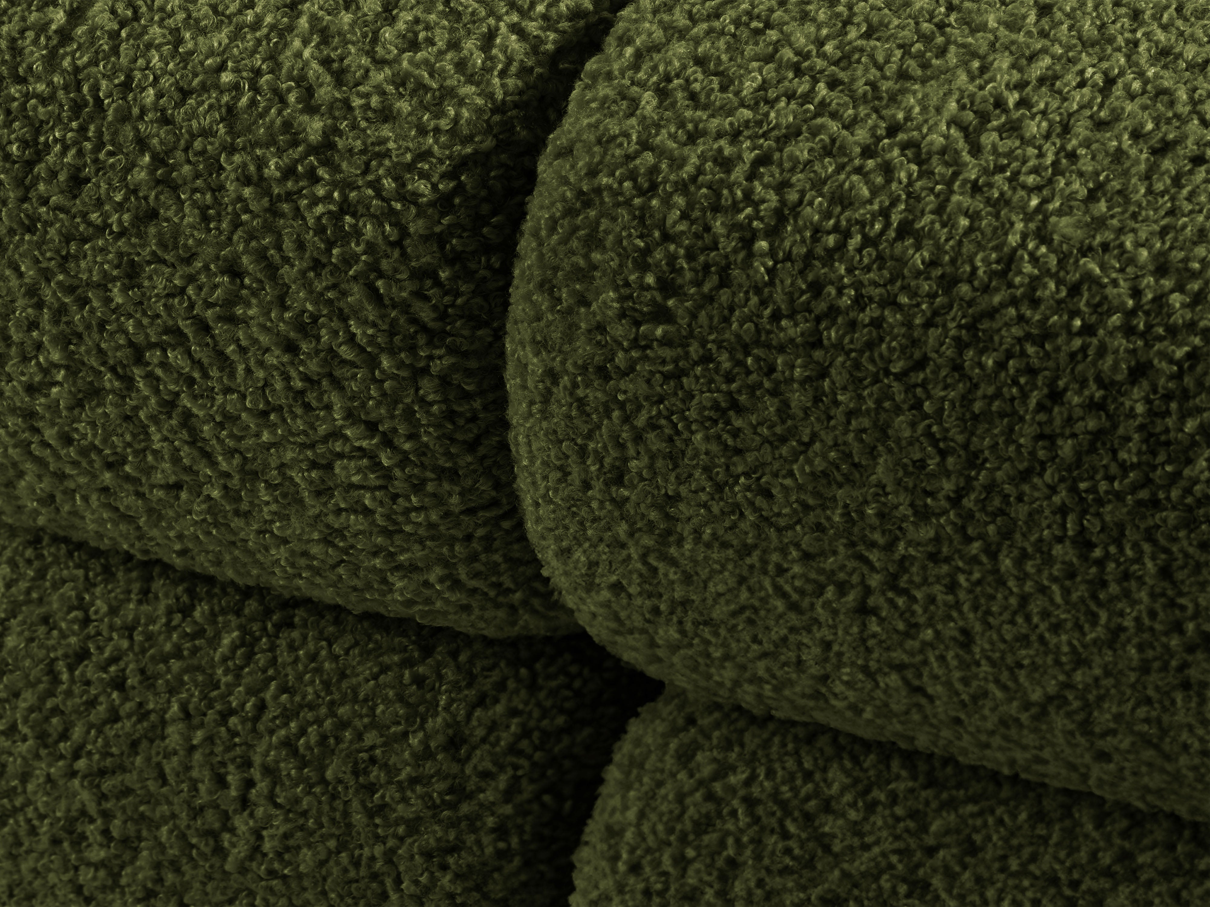 Modulaire bank BELLIS - rechter module in groene boucle