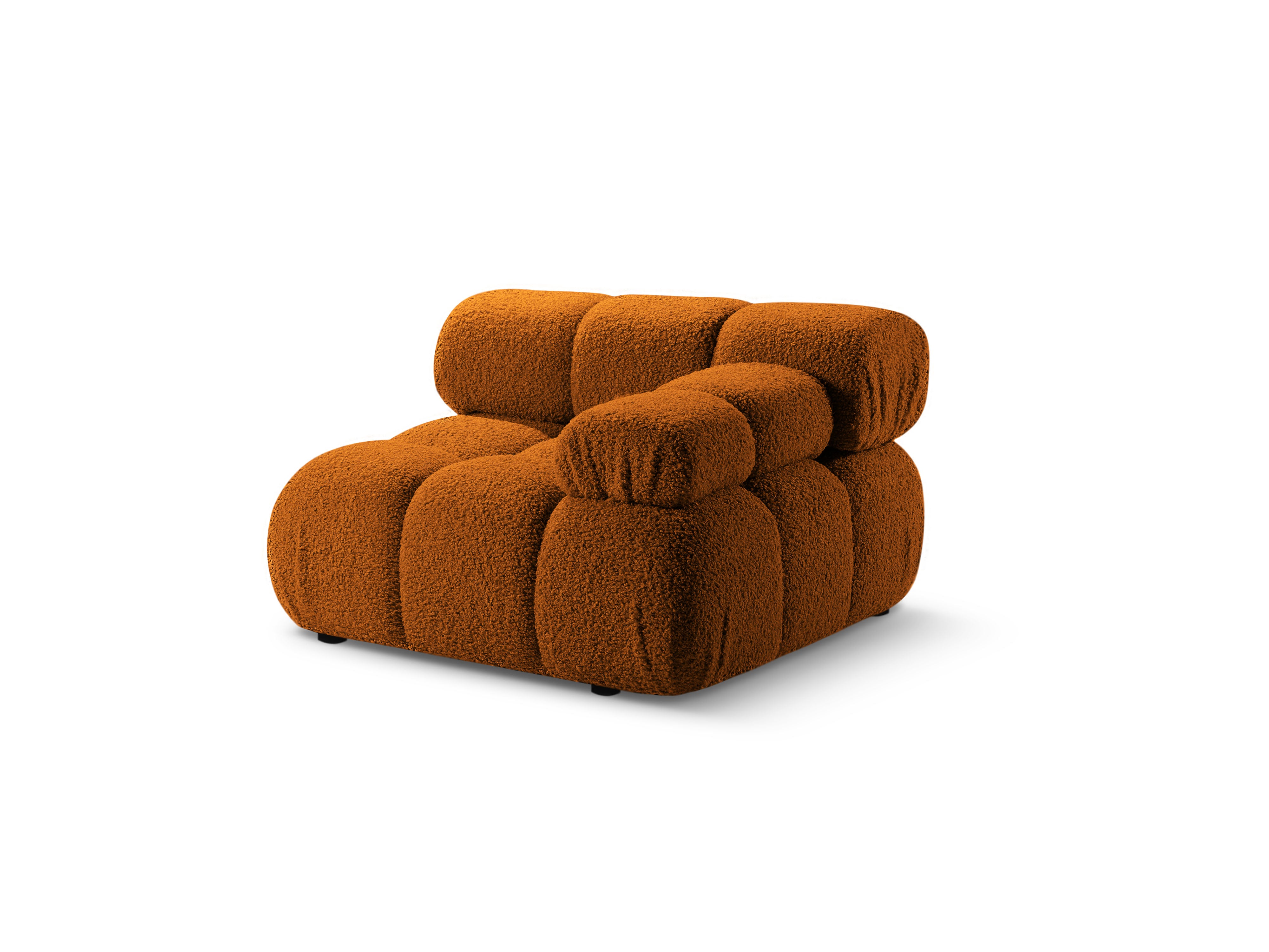 Modulaire bank BELLIS - rechter module in baksteen boucle