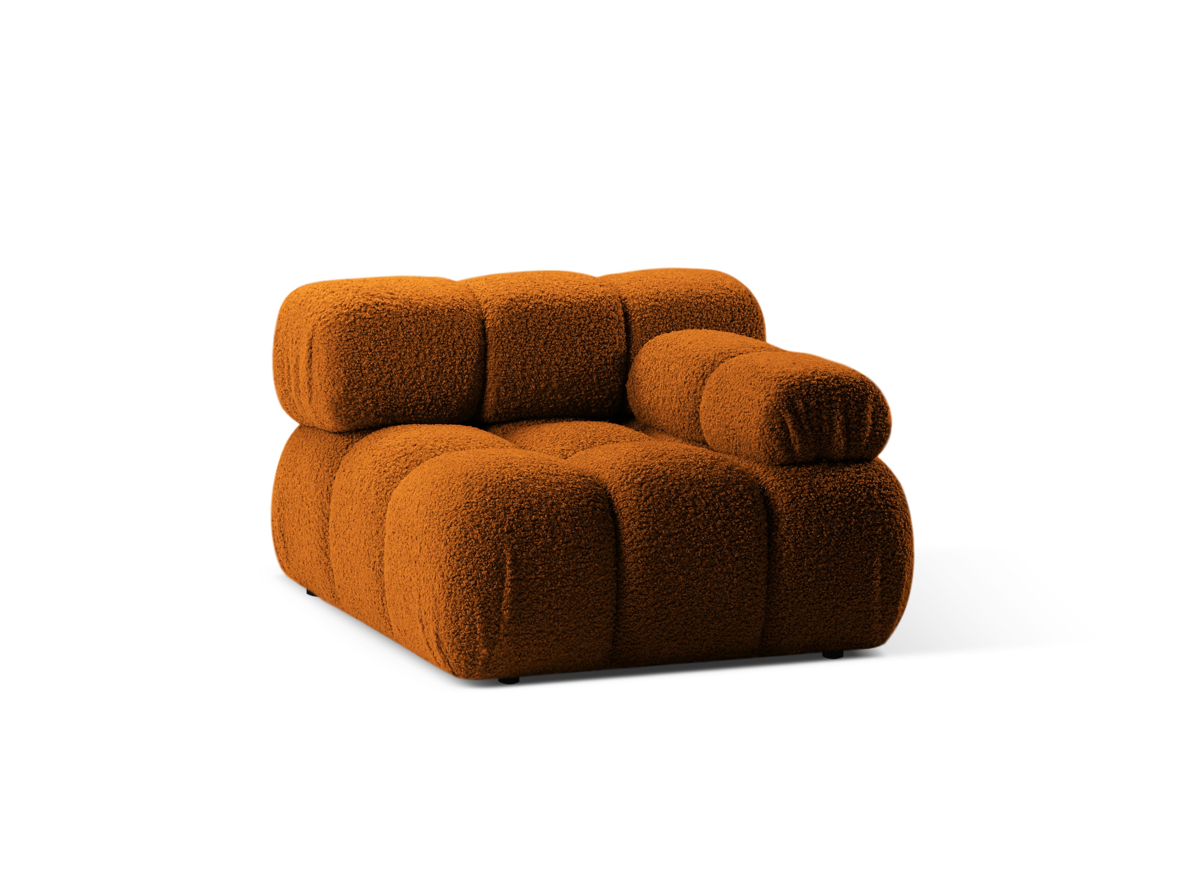 Modulaire bank BELLIS - rechter module in baksteen boucle