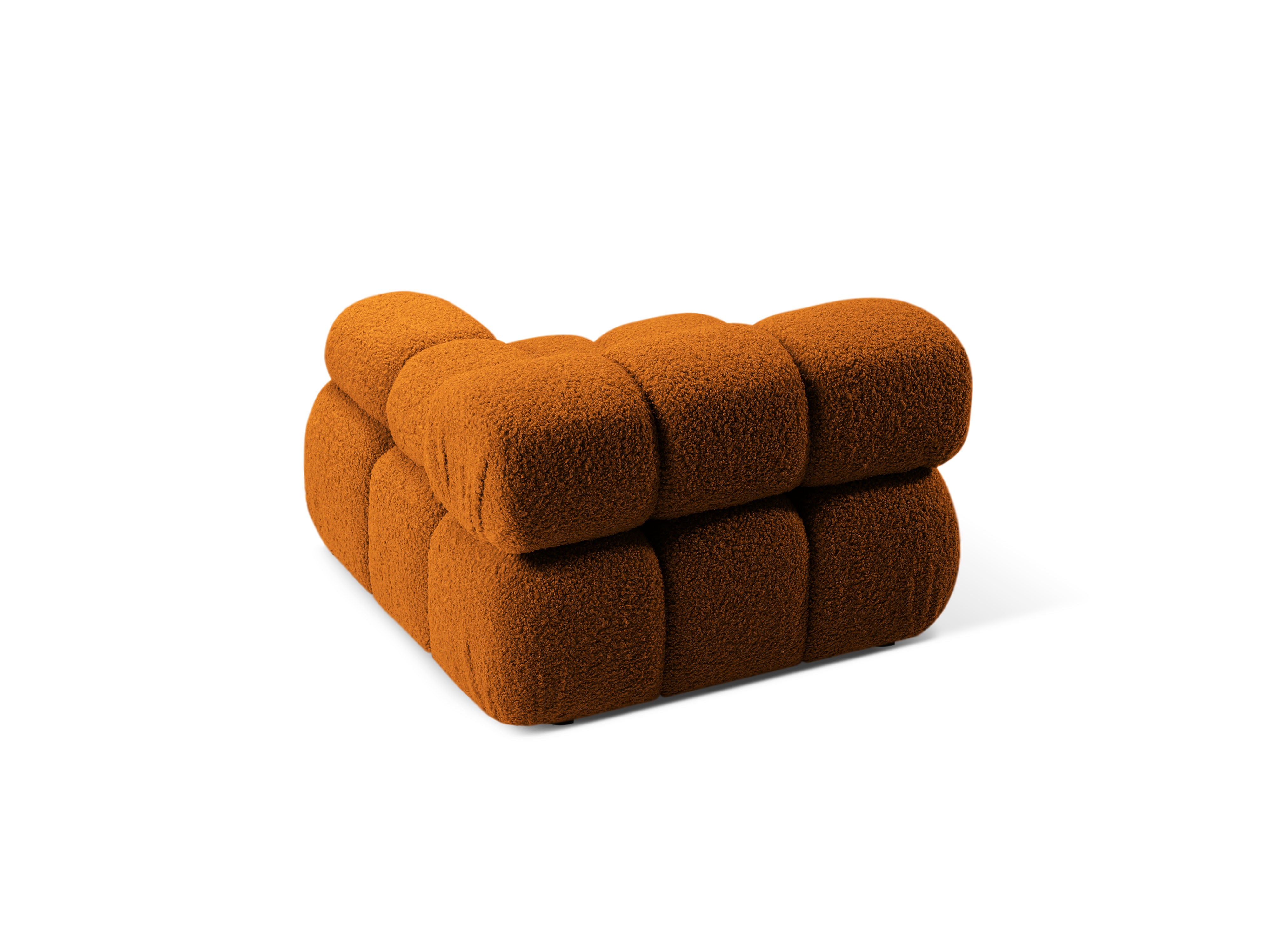 Modulaire bank BELLIS - rechter module in baksteen boucle