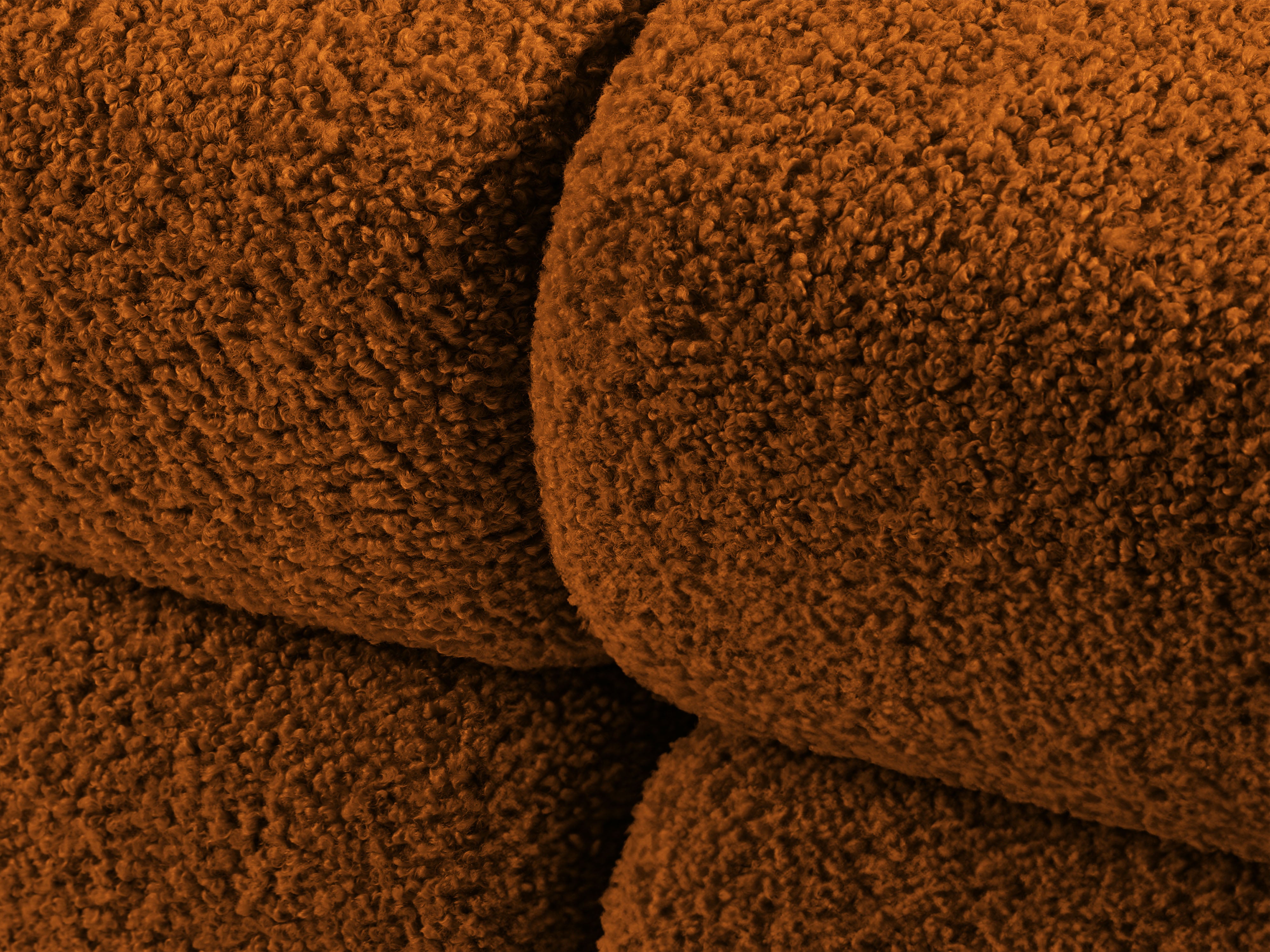 Modulaire bank BELLIS - rechter module in baksteen boucle