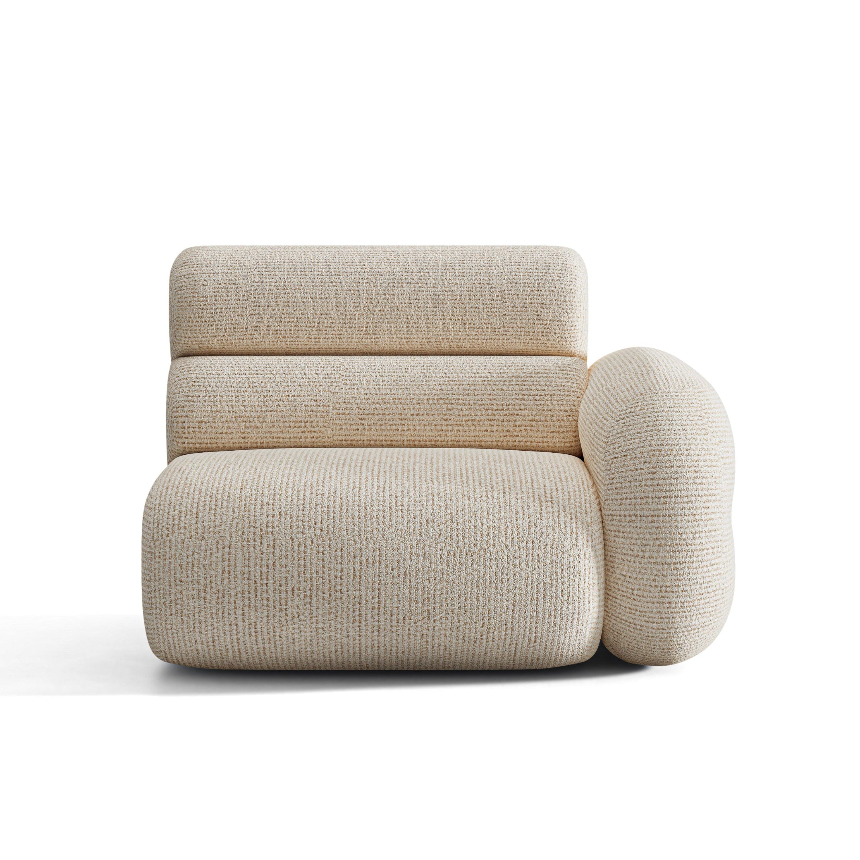 Modulaire bank NEO - rechts module beige melange