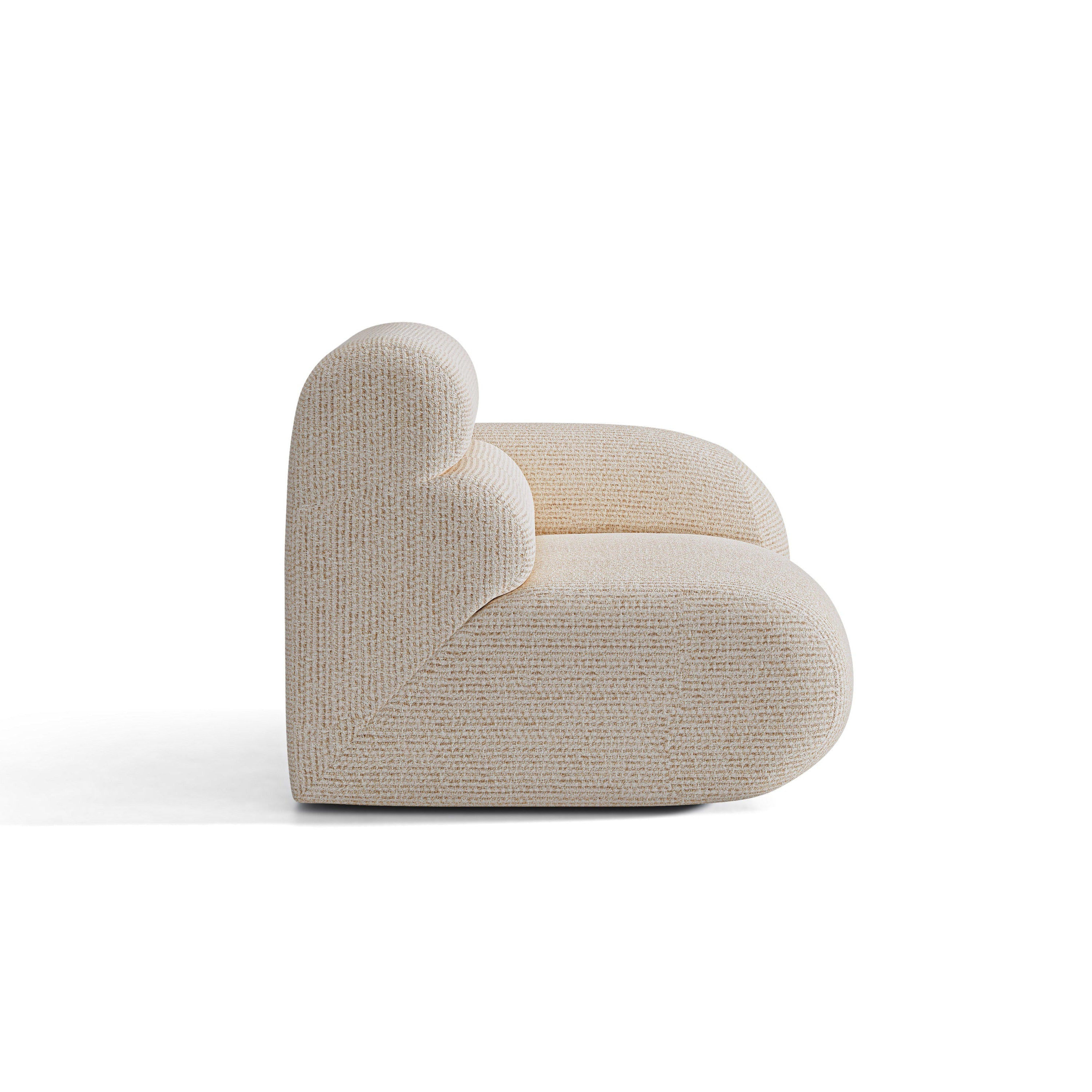 Modulaire bank NEO - rechts module beige melange