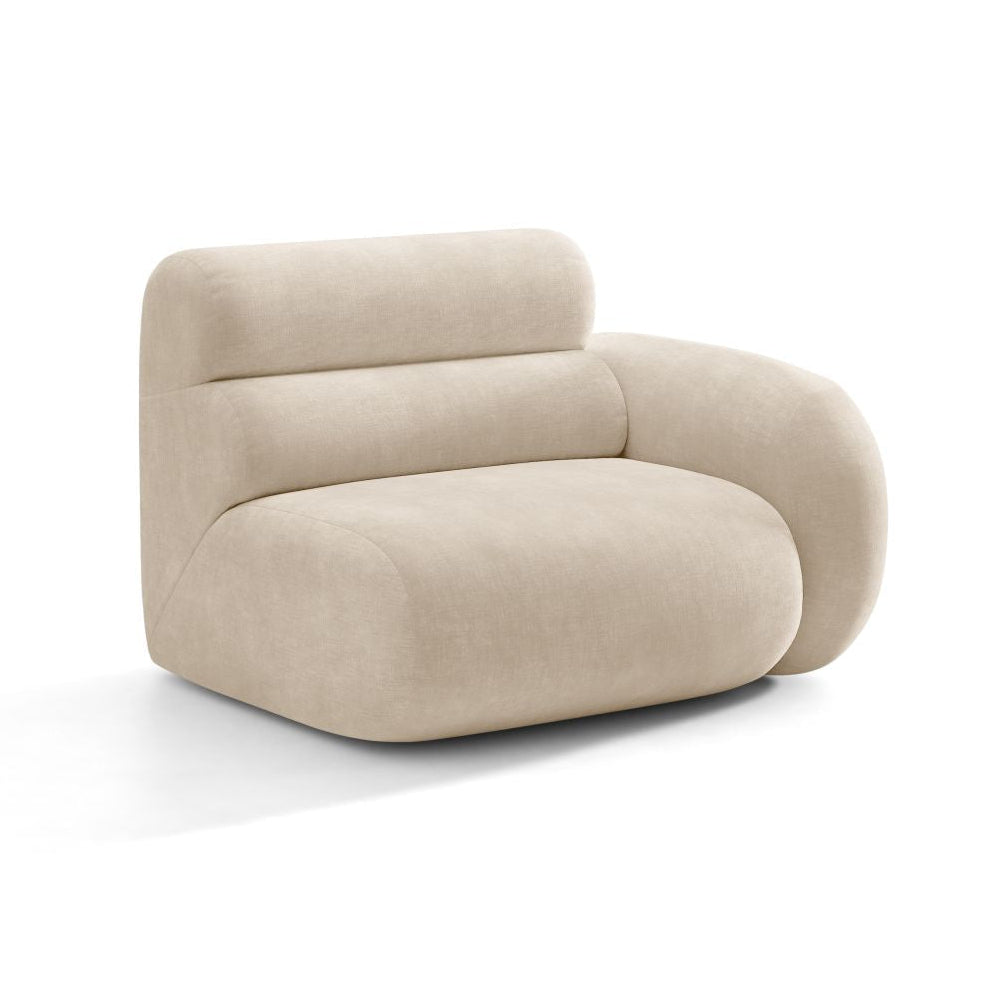 Modulaire bank NEO - rechtsmodule in lichtbeige chenille