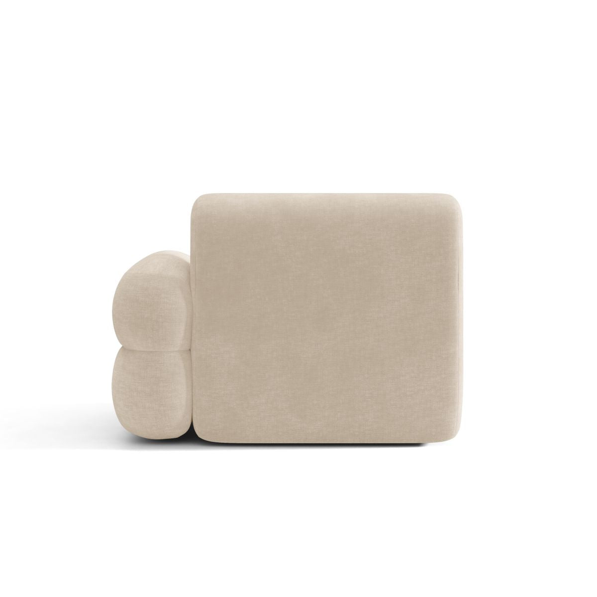 Modulaire bank NEO - rechtsmodule in lichtbeige chenille