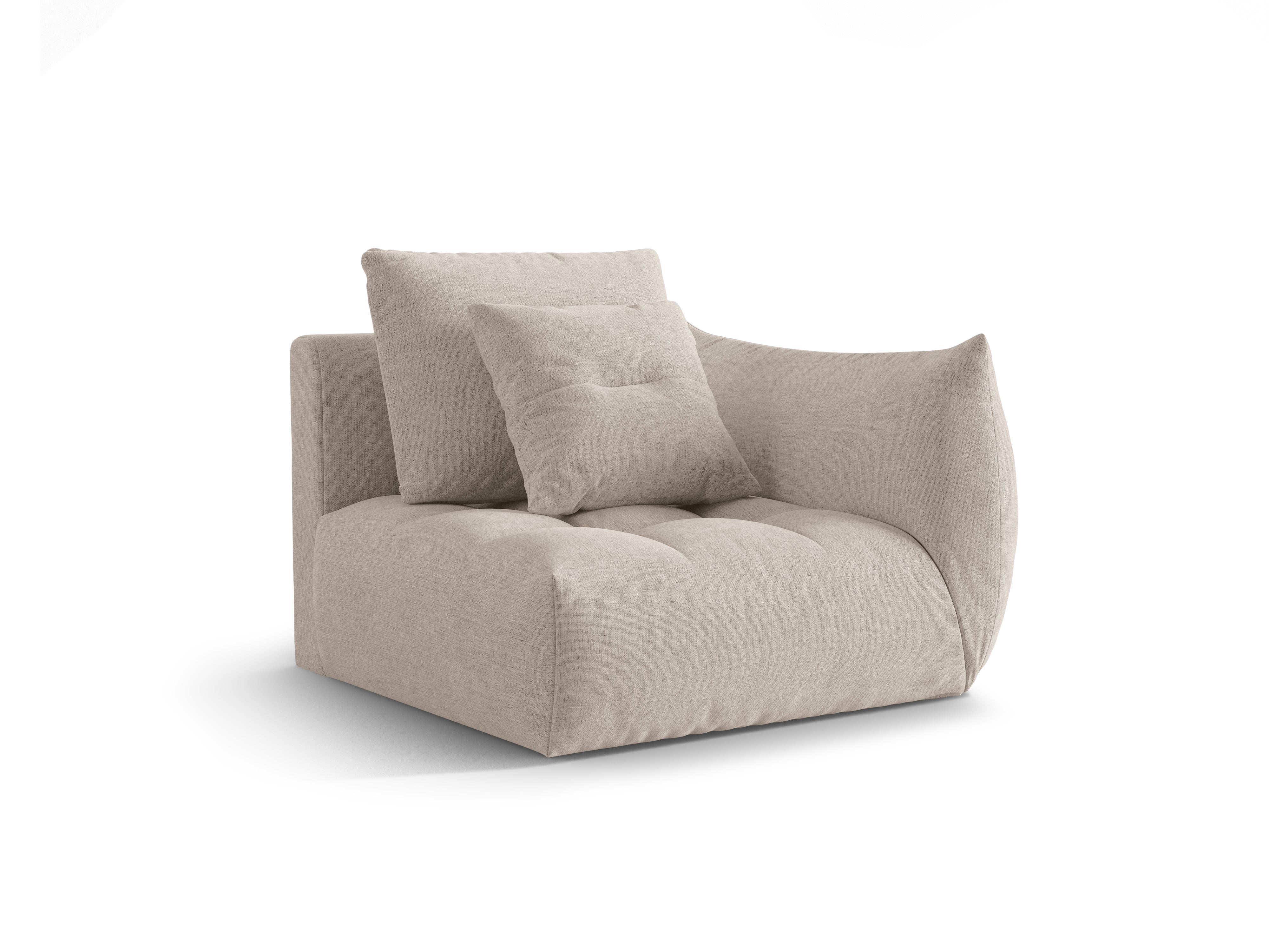 Modulaire bank BLOOM - rechts element donkerbeige chenille