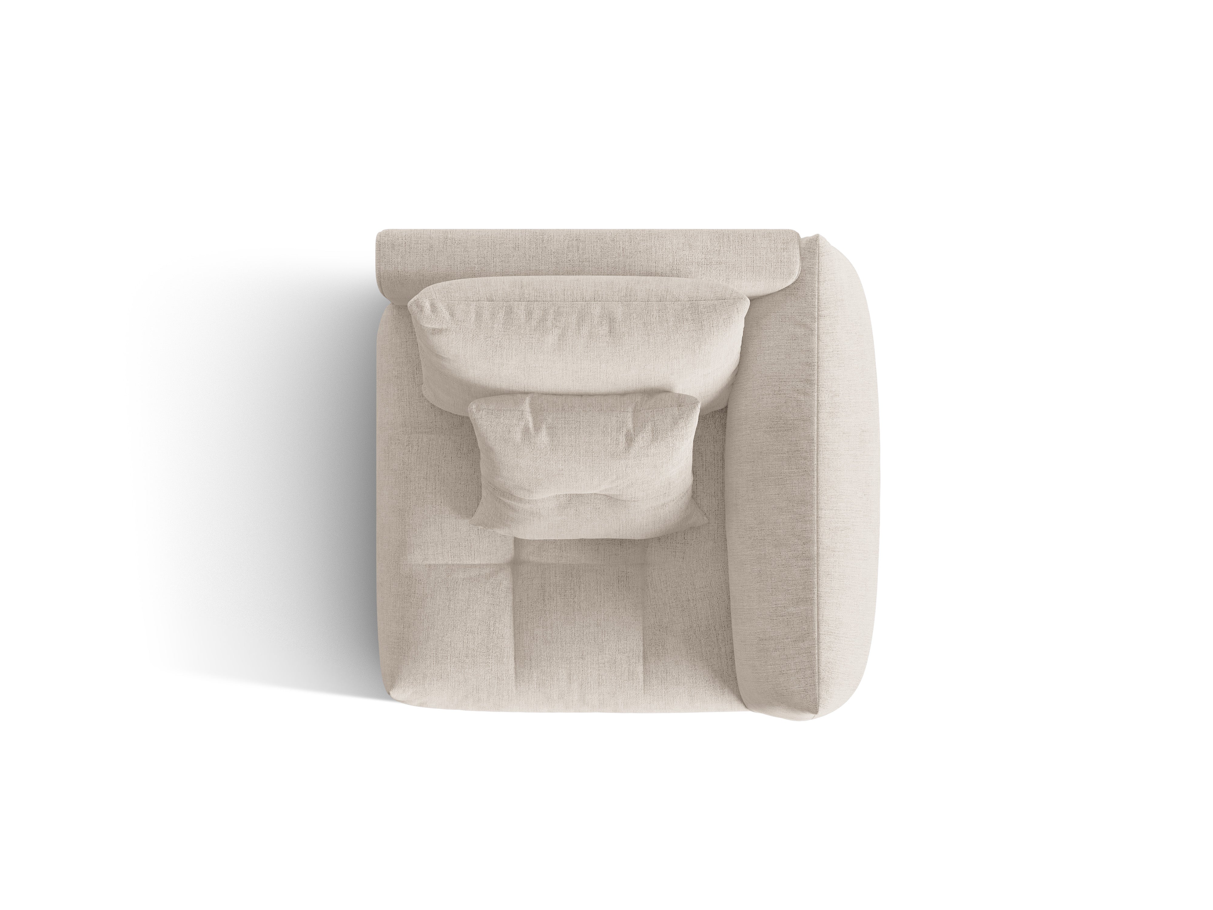 Modulaire bank BLOOM - rechts element donkerbeige chenille