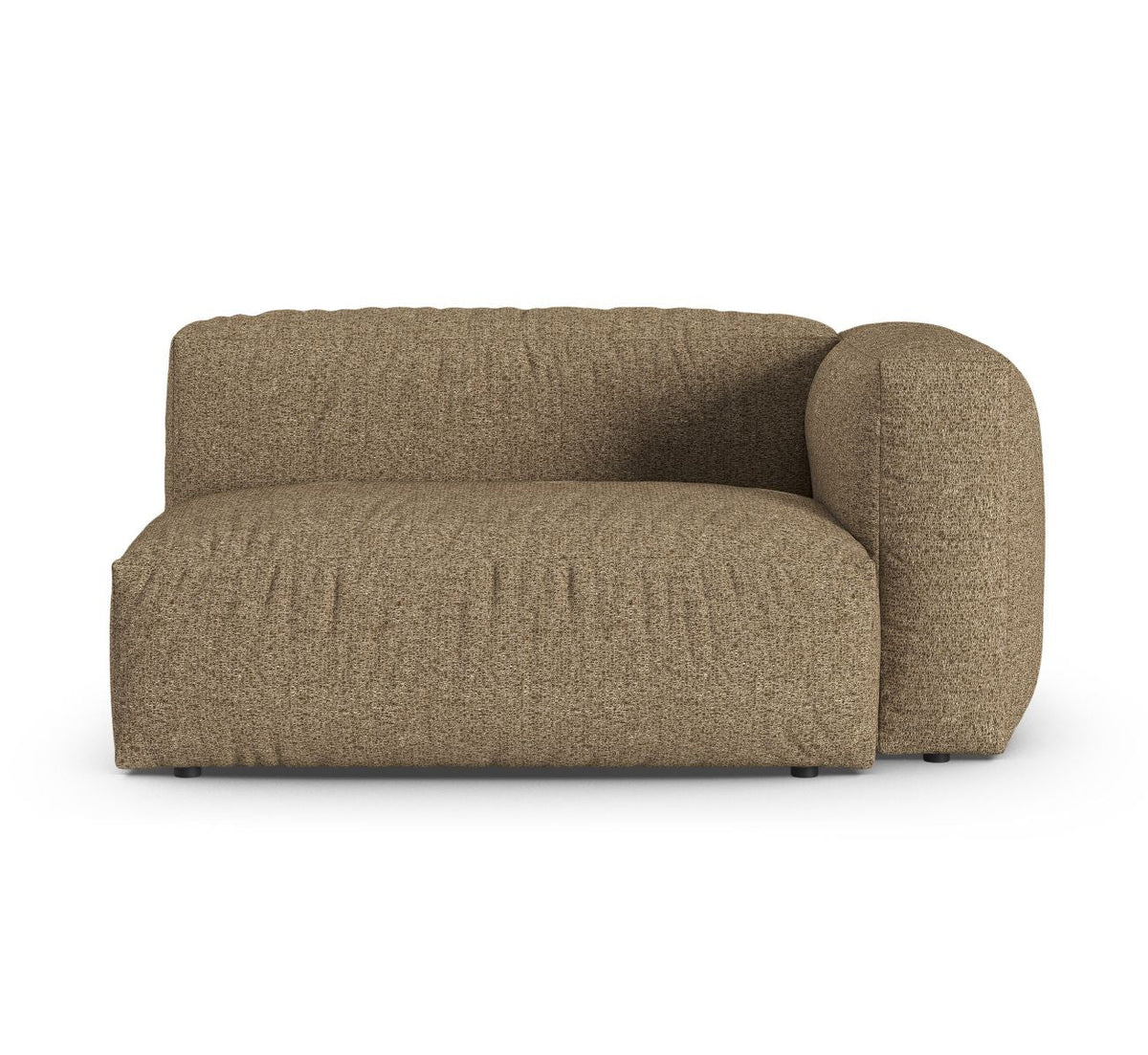Moduł podwójny z prawym podłokietnikiem XL MARTINA cappuccino boucle – Micadoni