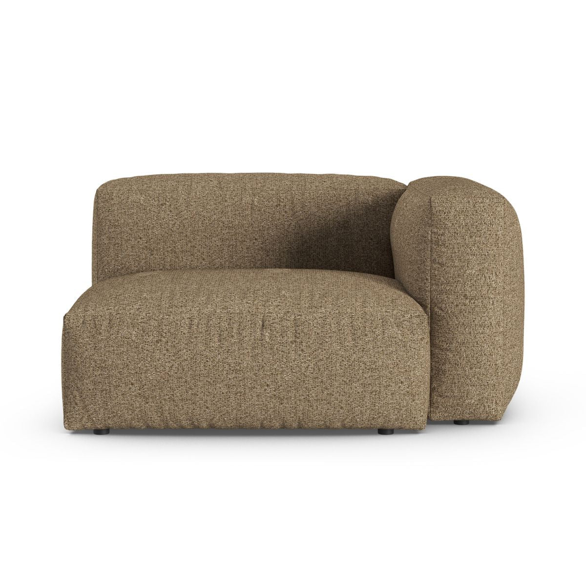 Moduł z prawym podłokietnikiem XL MARTINA cappuccino boucle – Micadoni