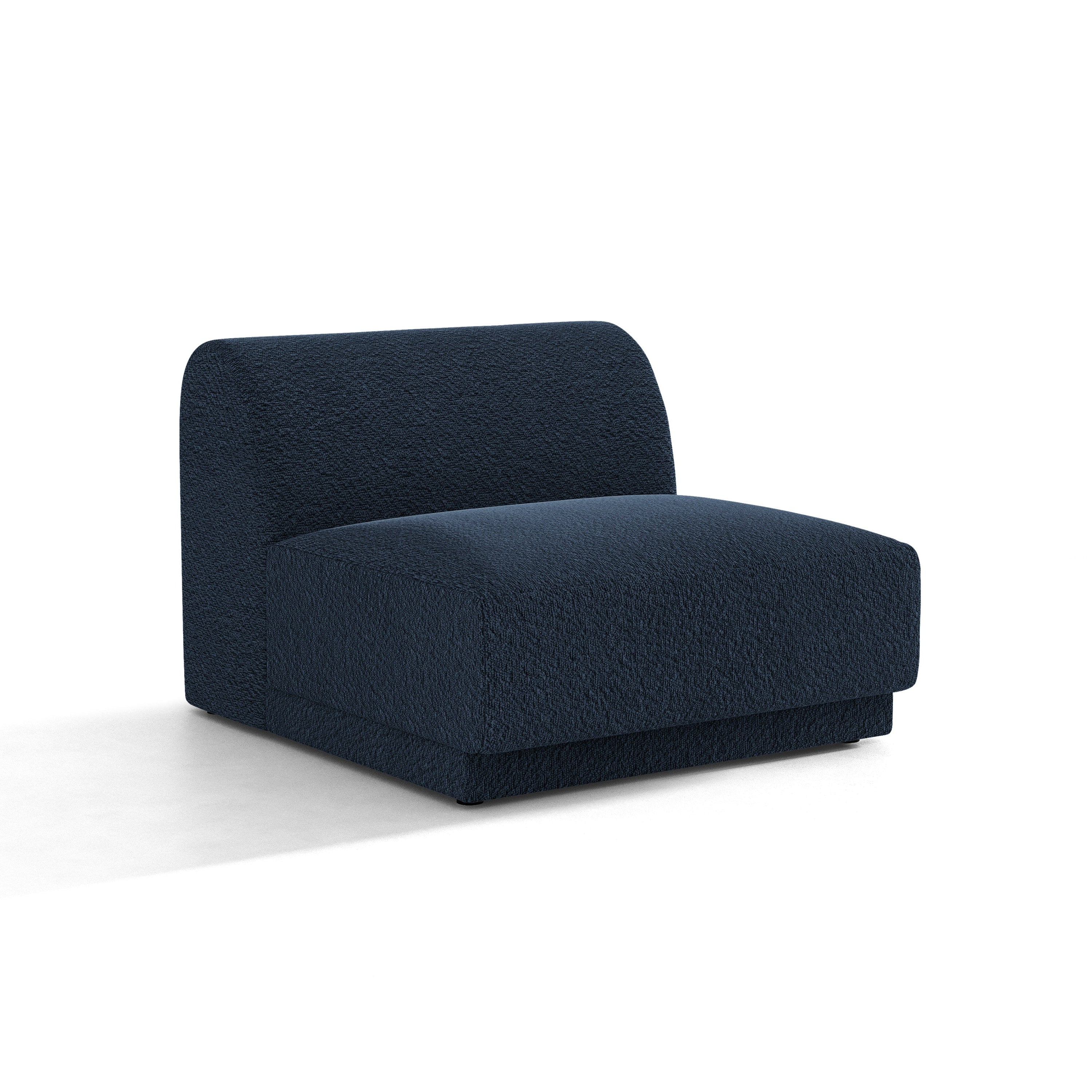 Fotel / moduł MILEY ciemnoniebieski boucle – Micadoni