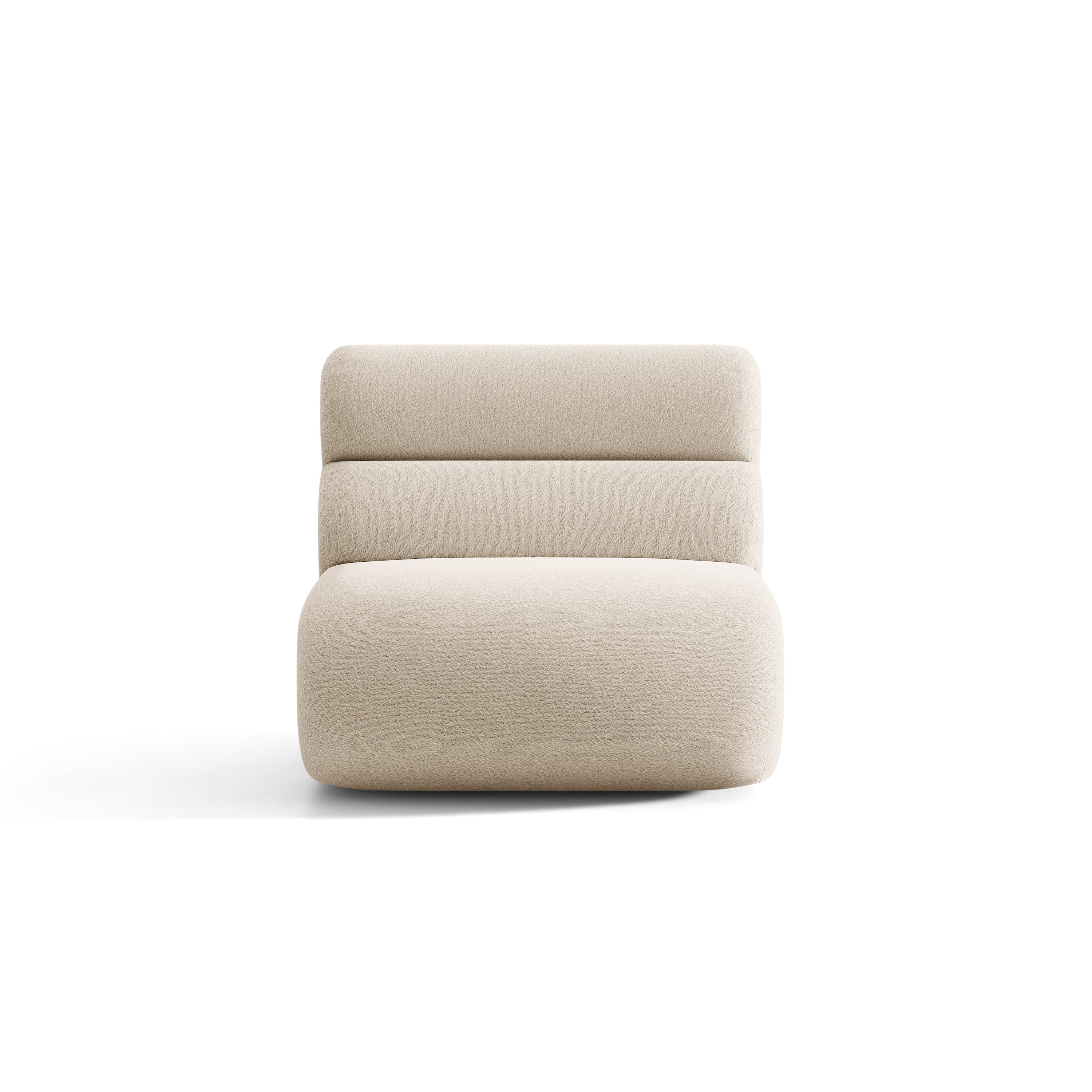 Fotel / module NEO beige bouclé
