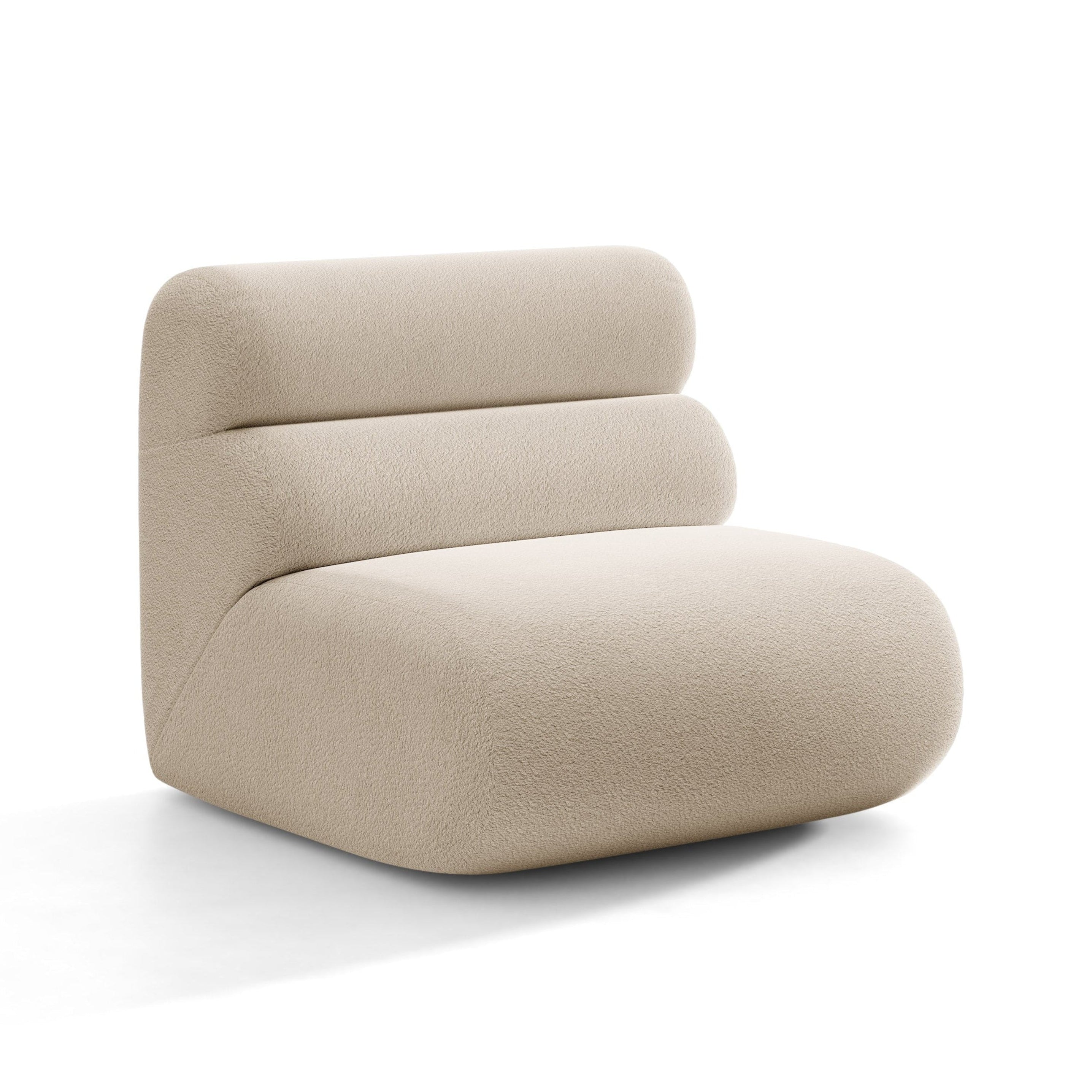 Fotel / module NEO beige bouclé