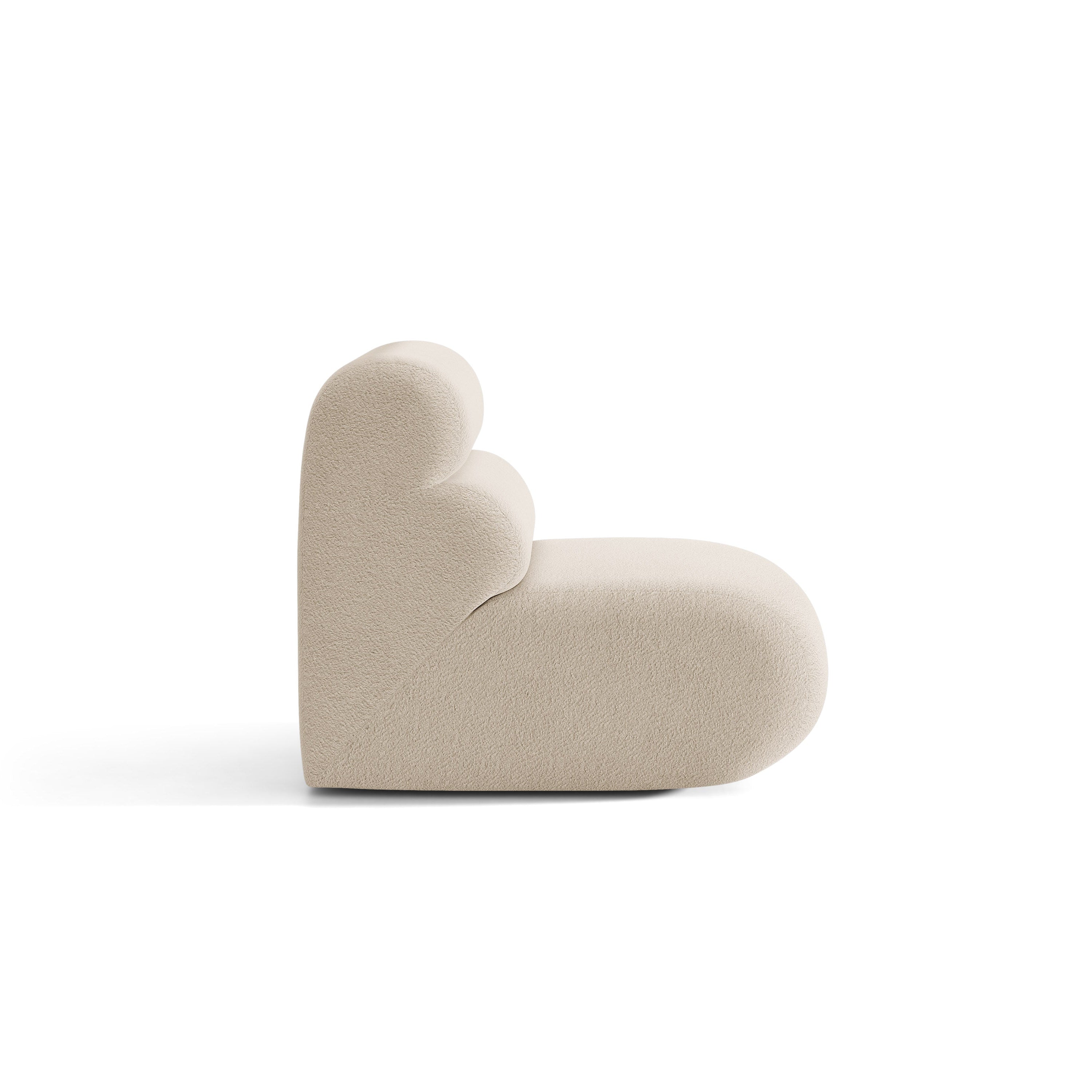 Fotel / module NEO beige bouclé