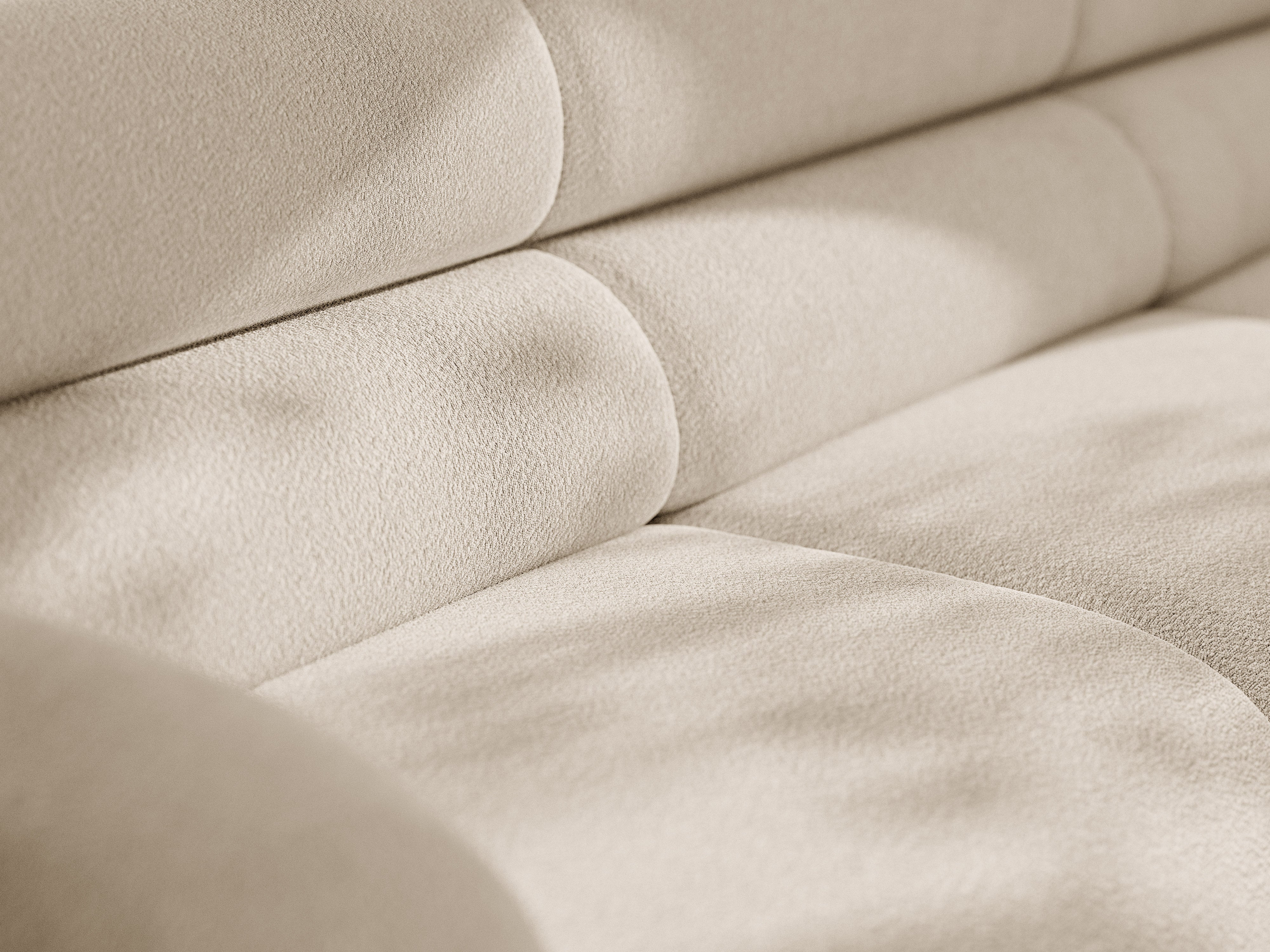 Fotel / module NEO beige bouclé