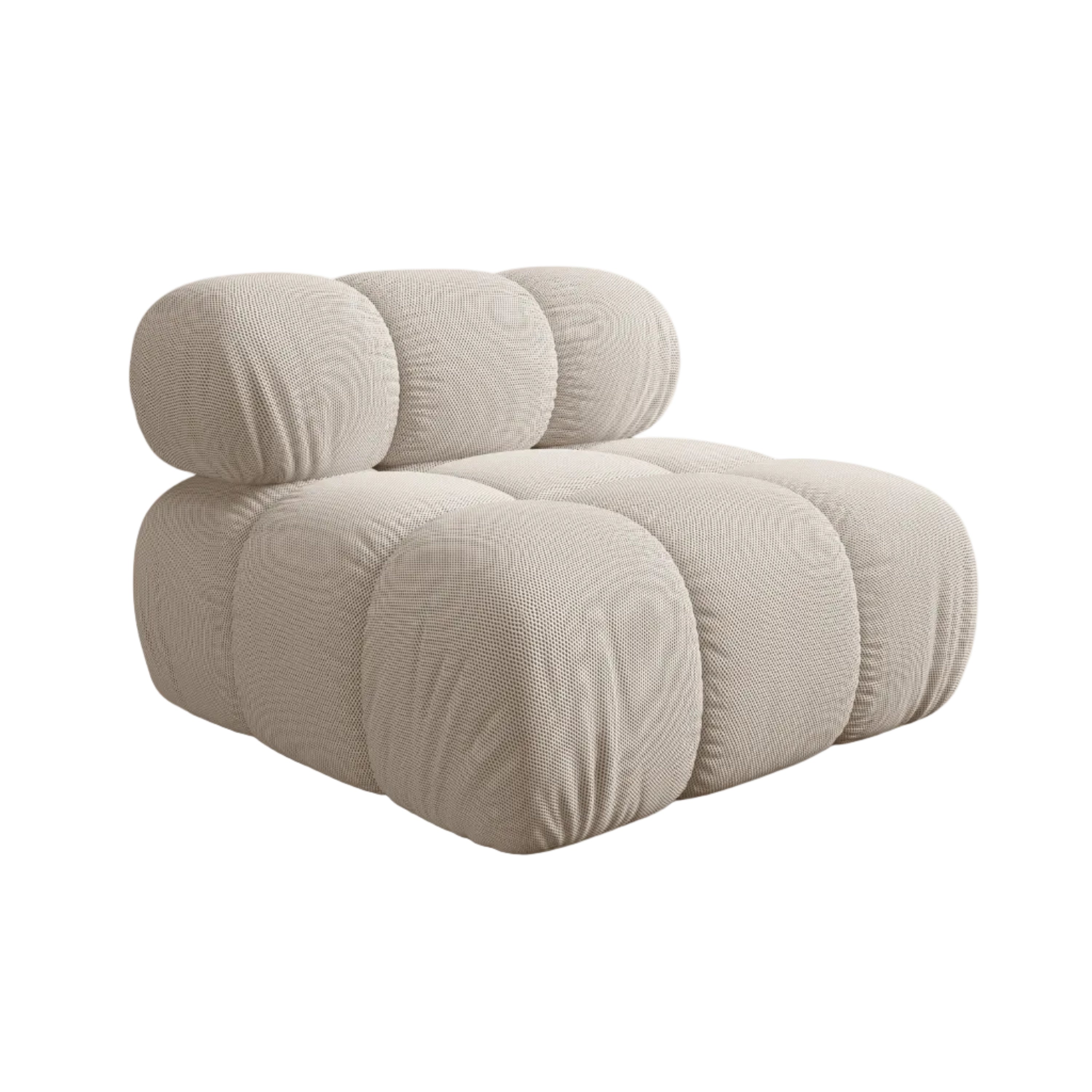 Fauteuil / module BELLIS beige 3D stof