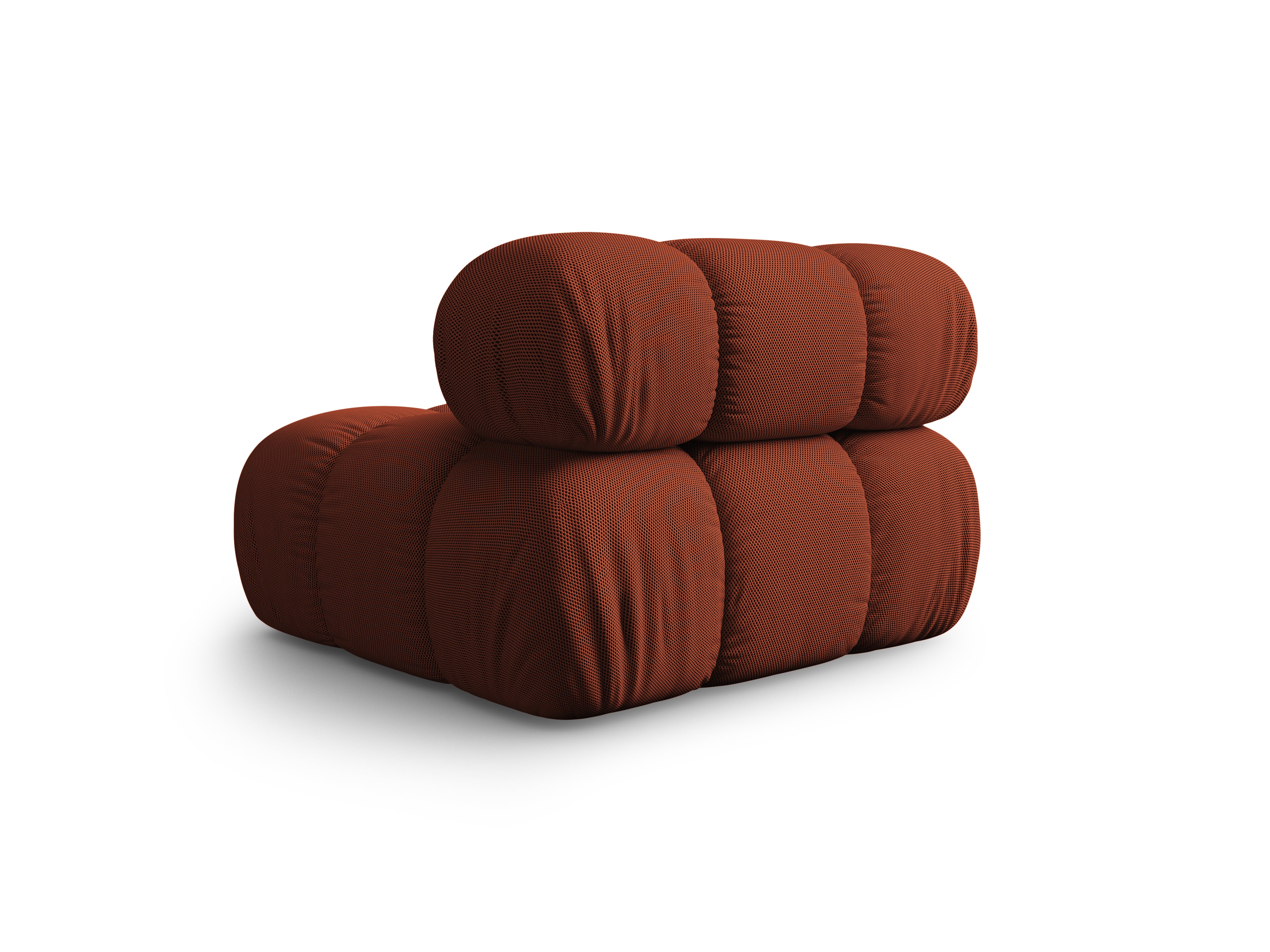 Fauteuil / module BELLIS met een baksteenachtige 3D-stof