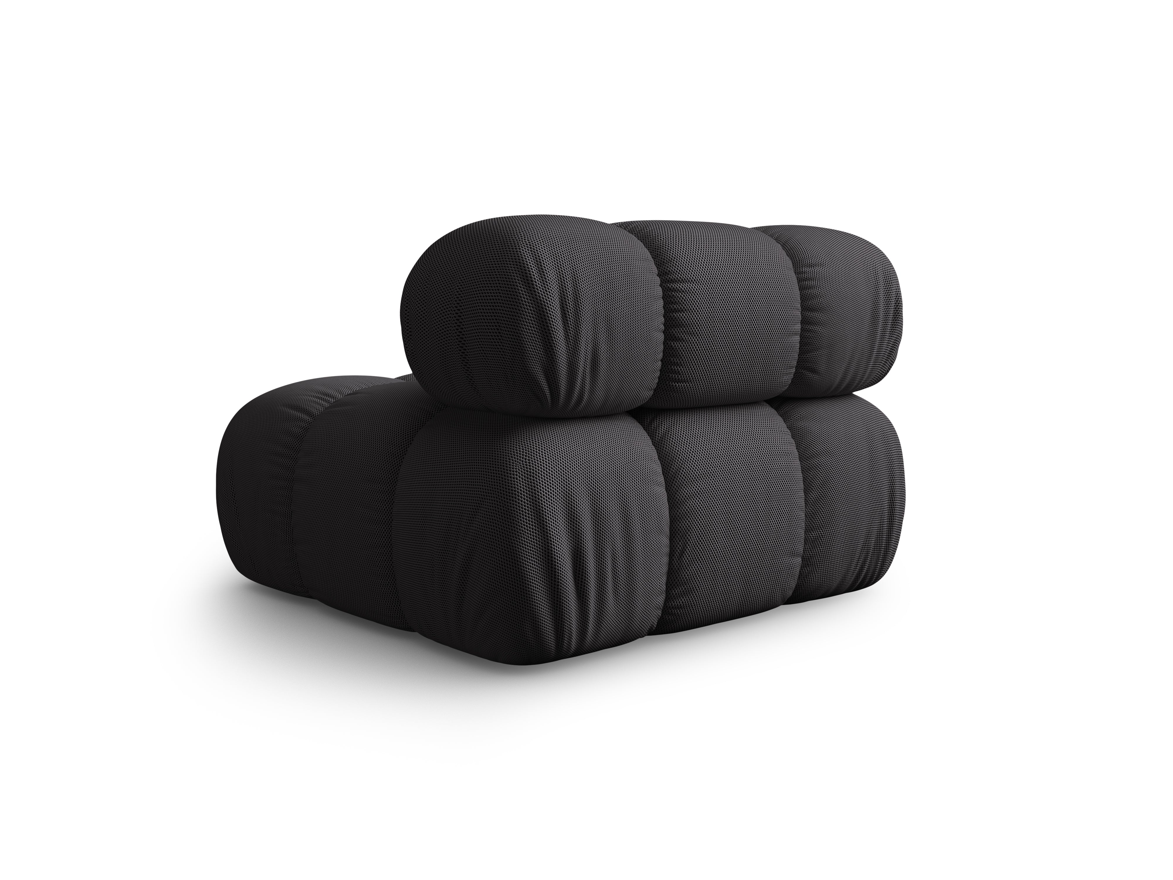 Fauteuil / module BELLIS donkergrijze 3D-stof
