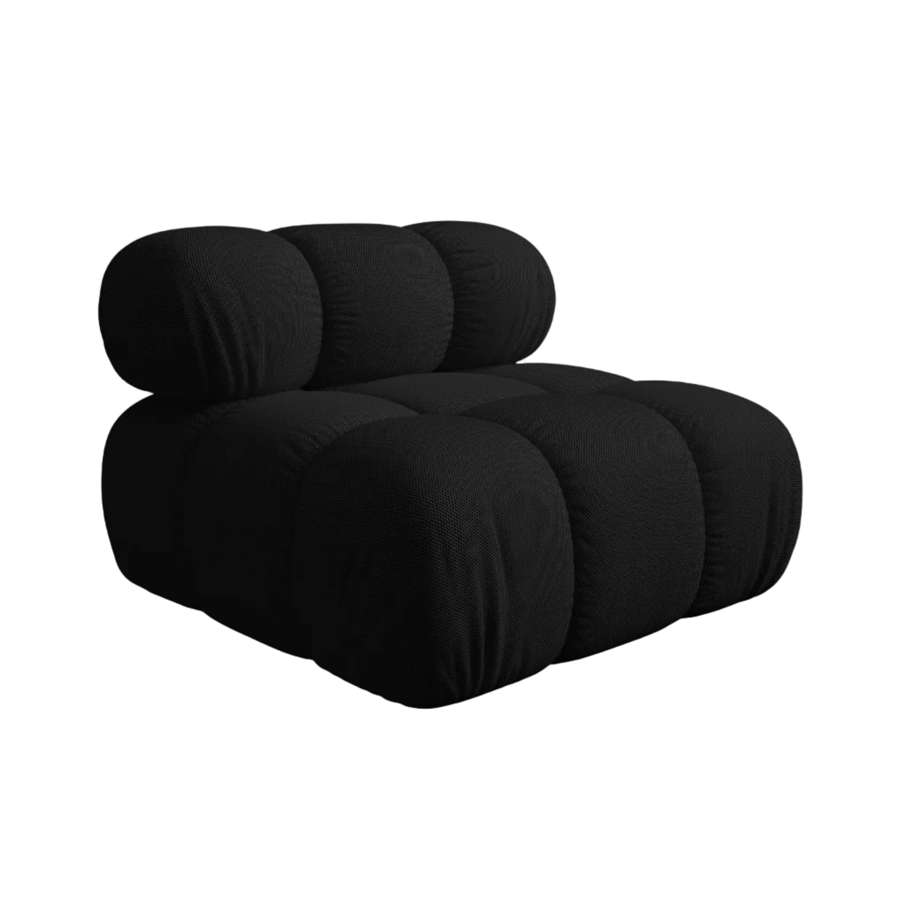 Fauteuil / module BELLIS zwarte 3D-stof
