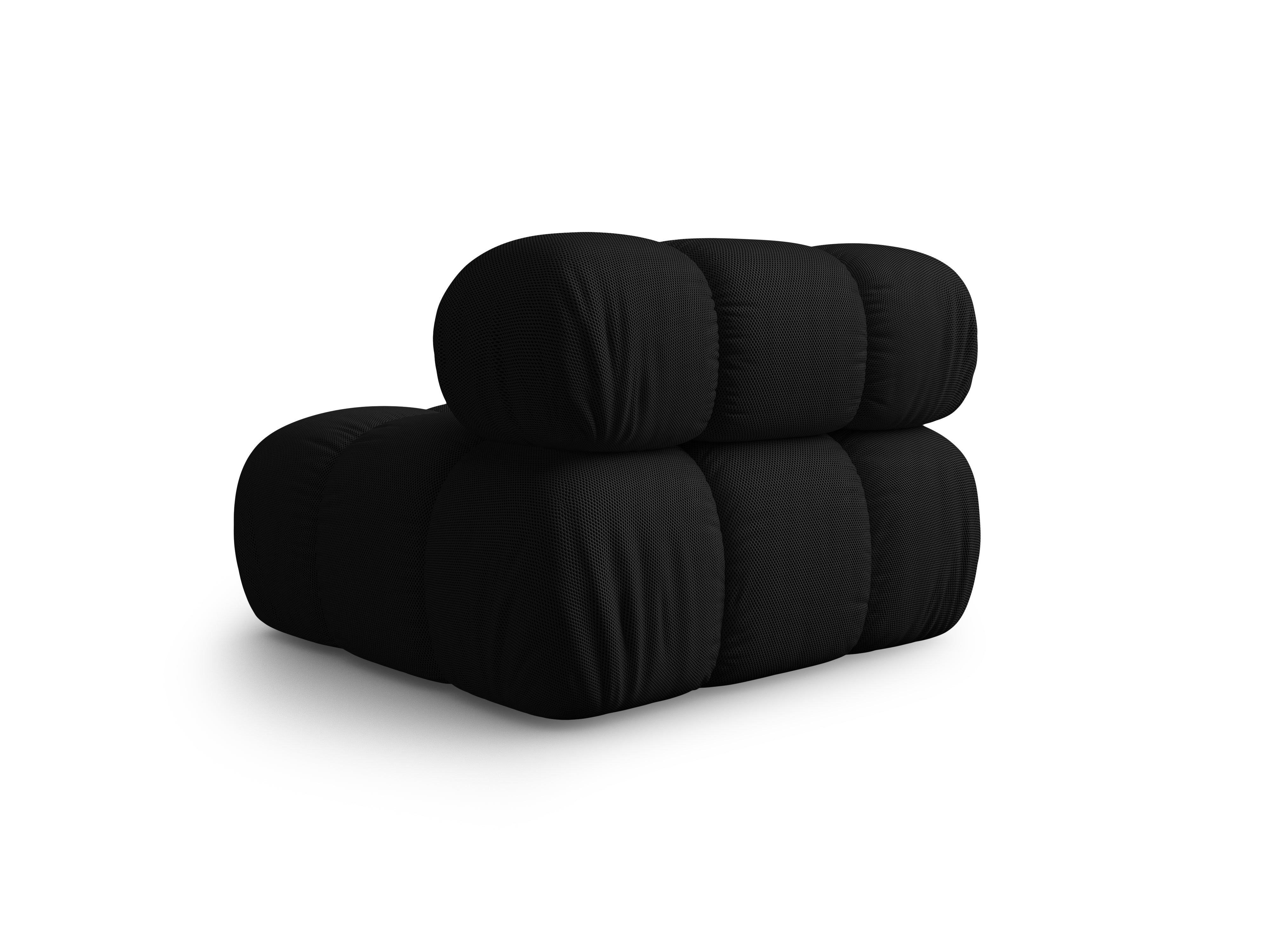 Fauteuil / module BELLIS zwarte 3D-stof