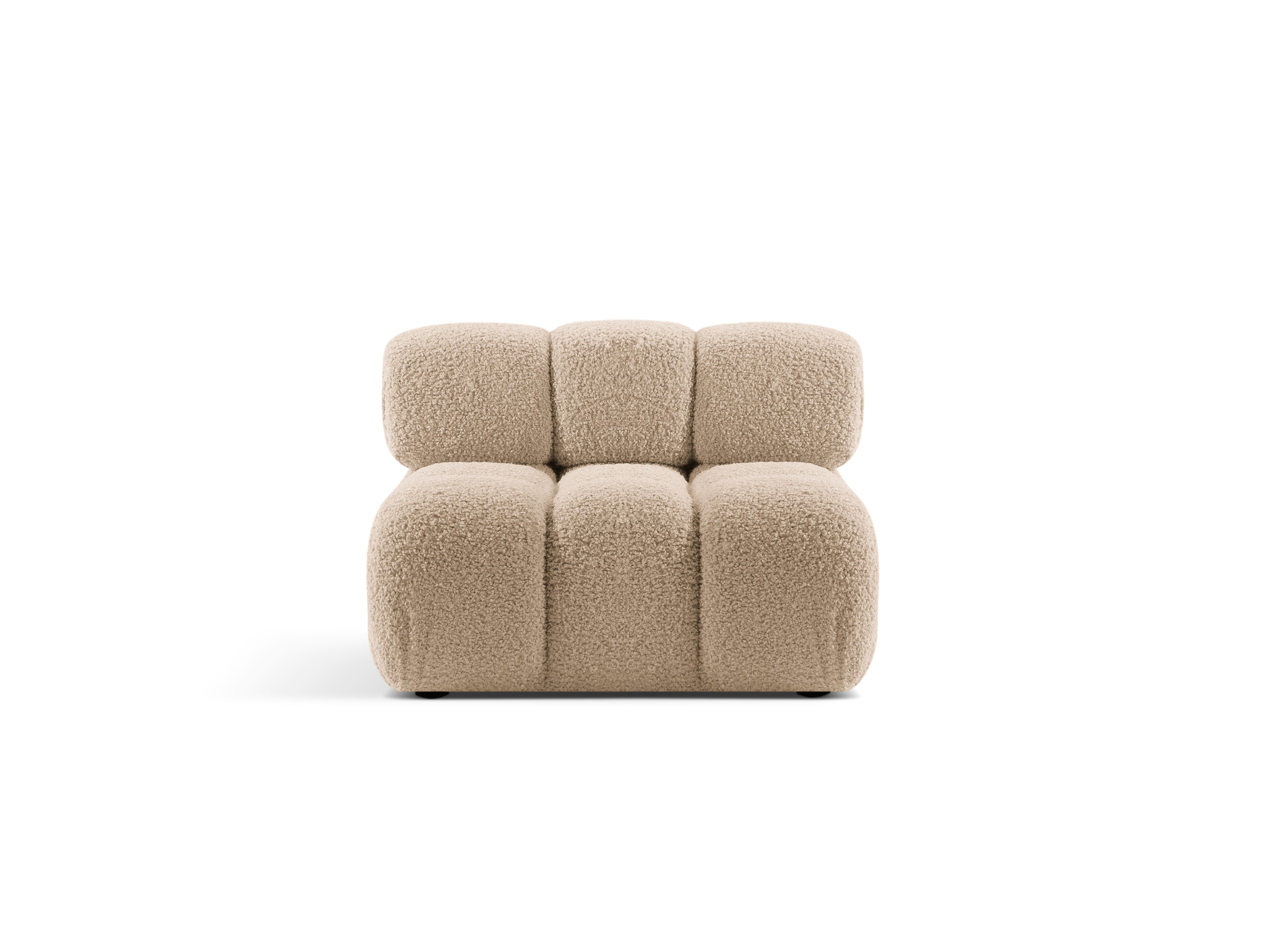 Fauteuil / module BELLIS zandkleurige boucle