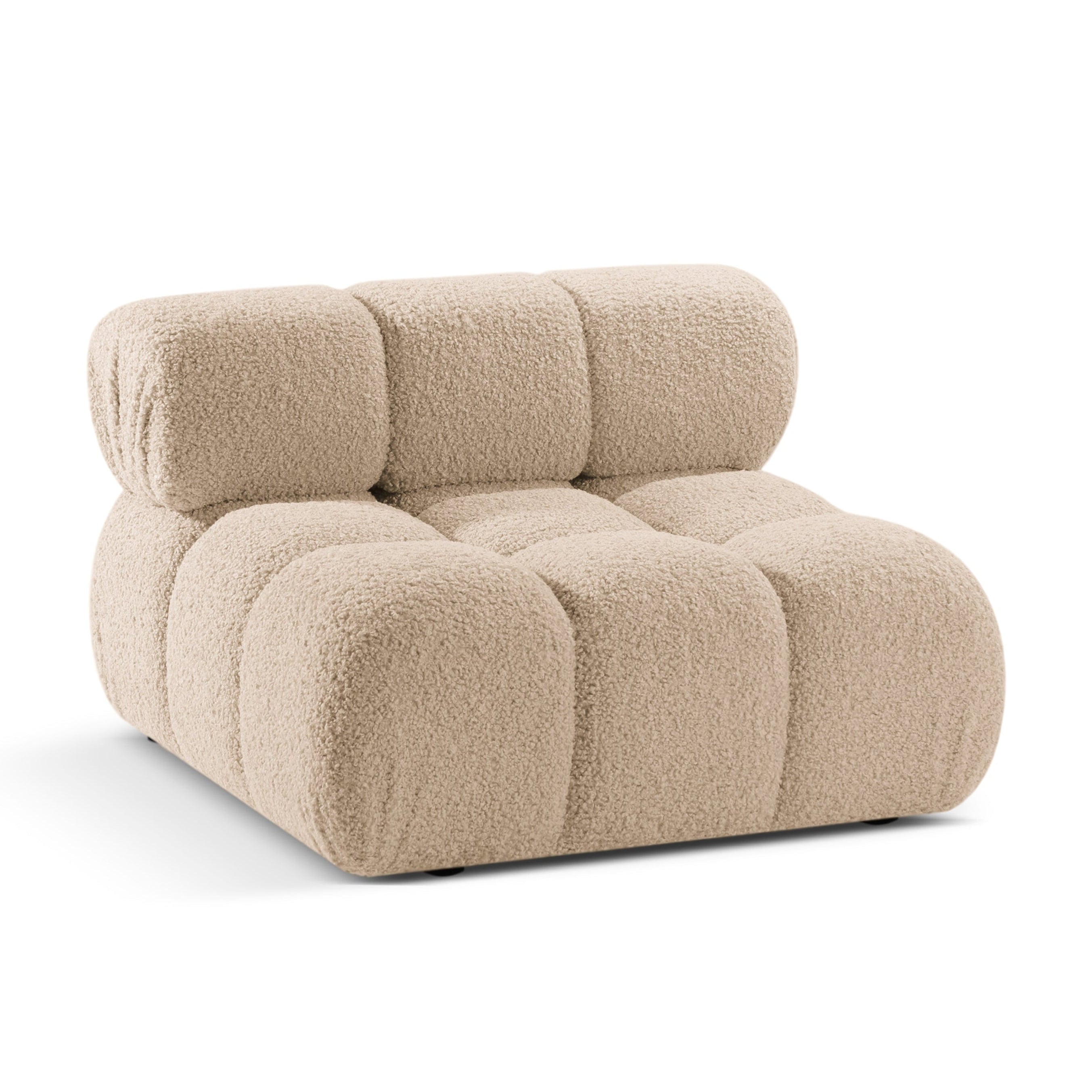 Fauteuil / module BELLIS zandkleurige boucle
