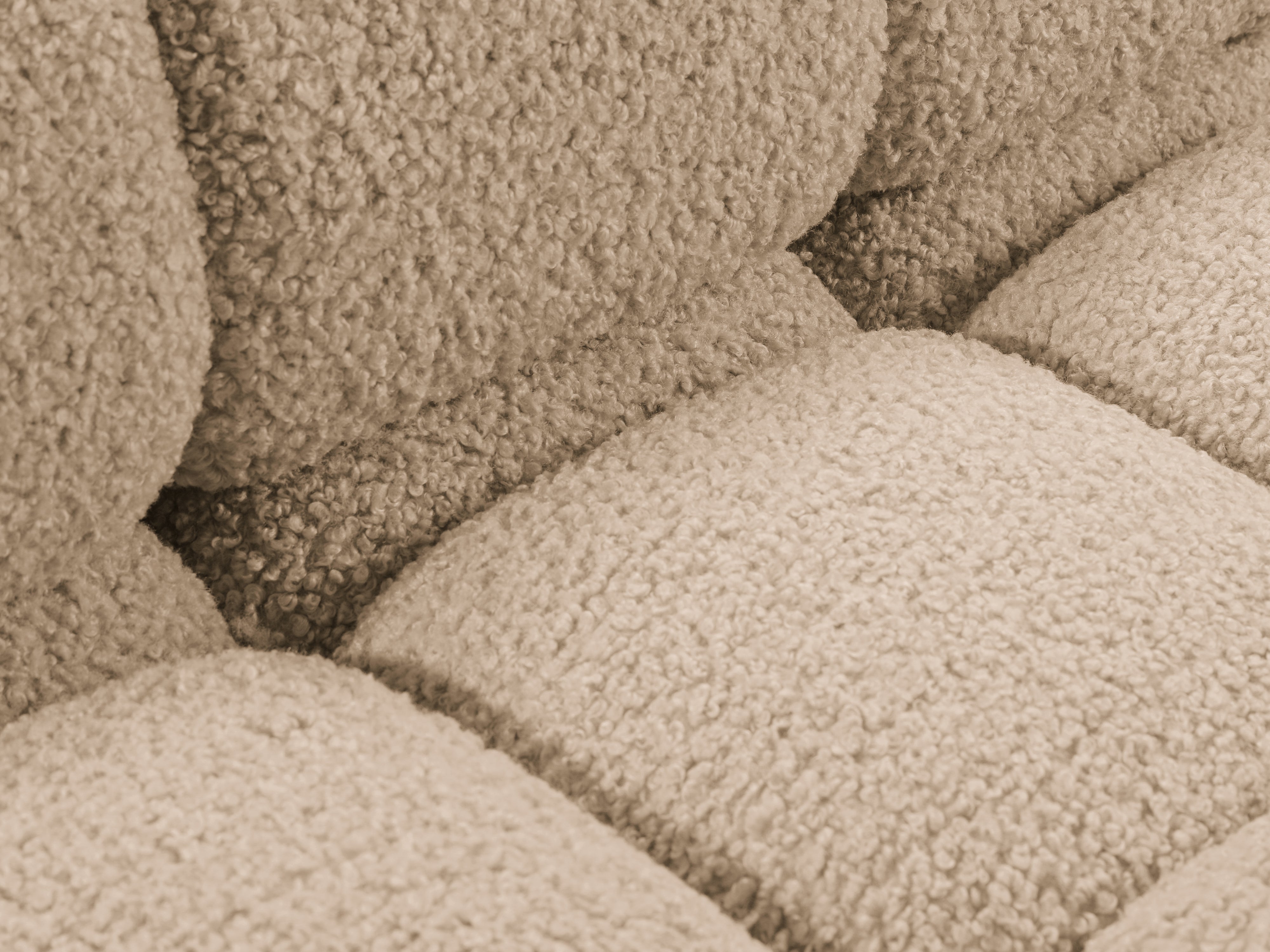 Fauteuil / module BELLIS zandkleurige boucle