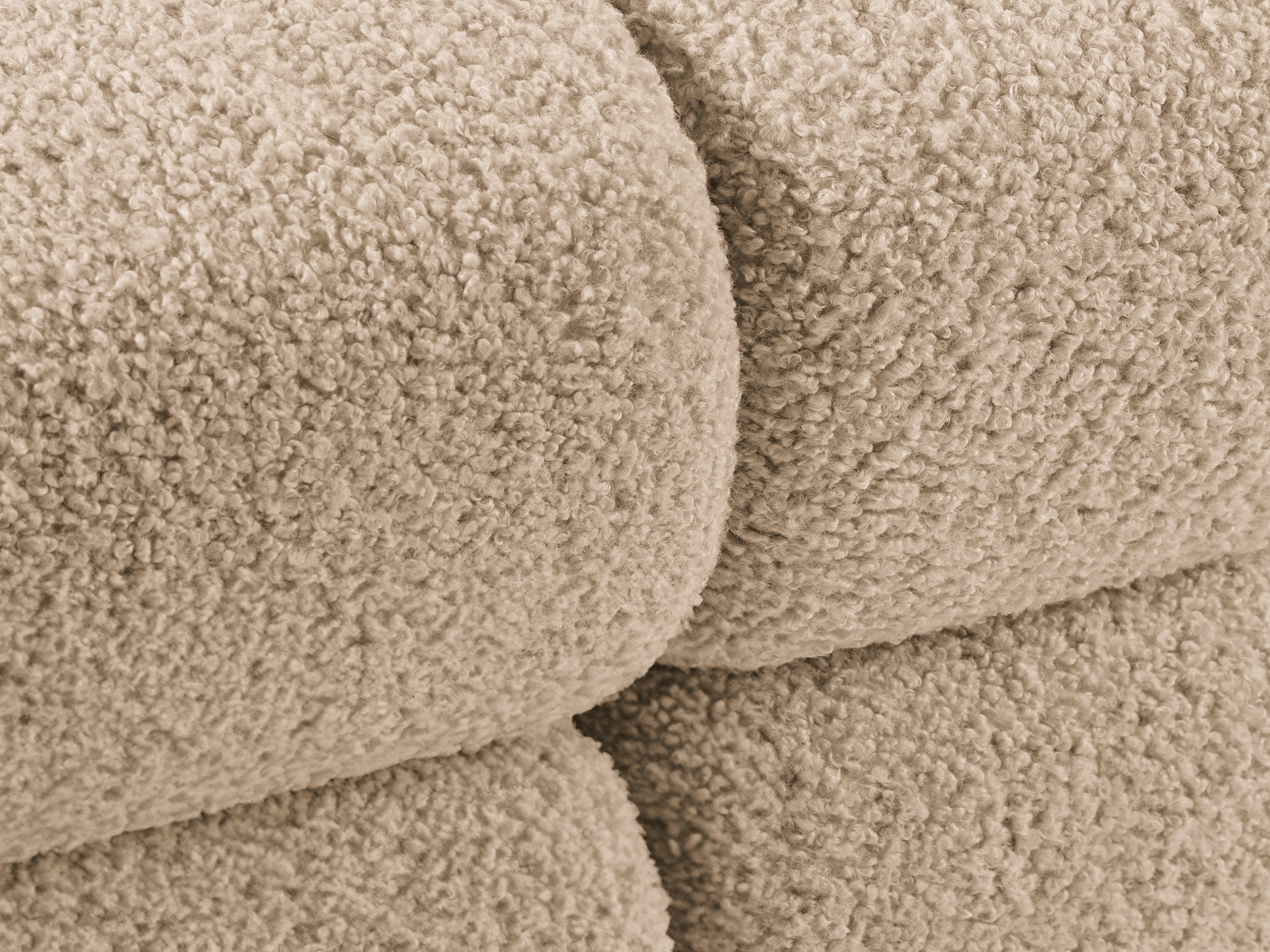 Fauteuil / module BELLIS zandkleurige boucle