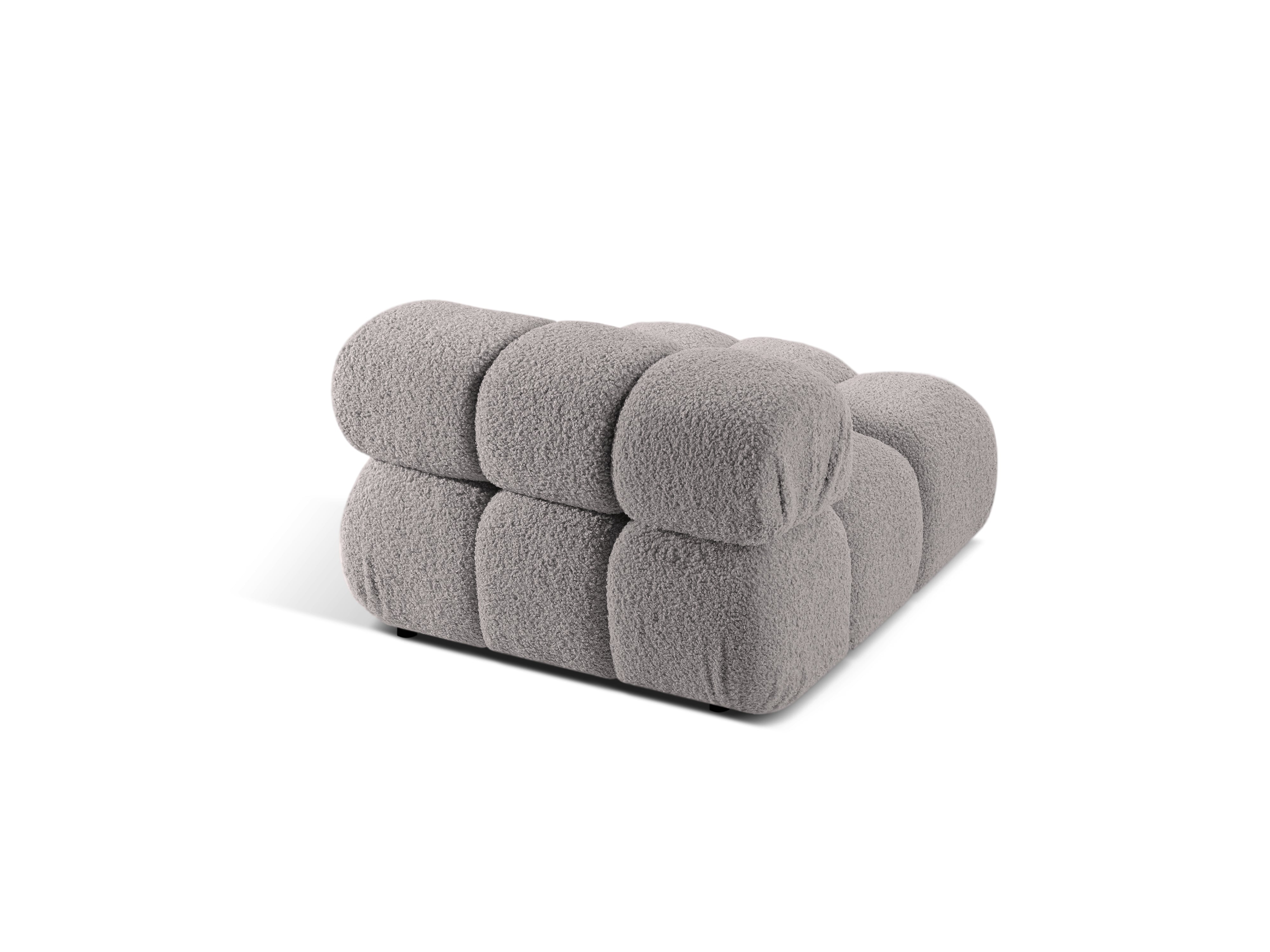 BELLIS fauteuil / module grijs boucle