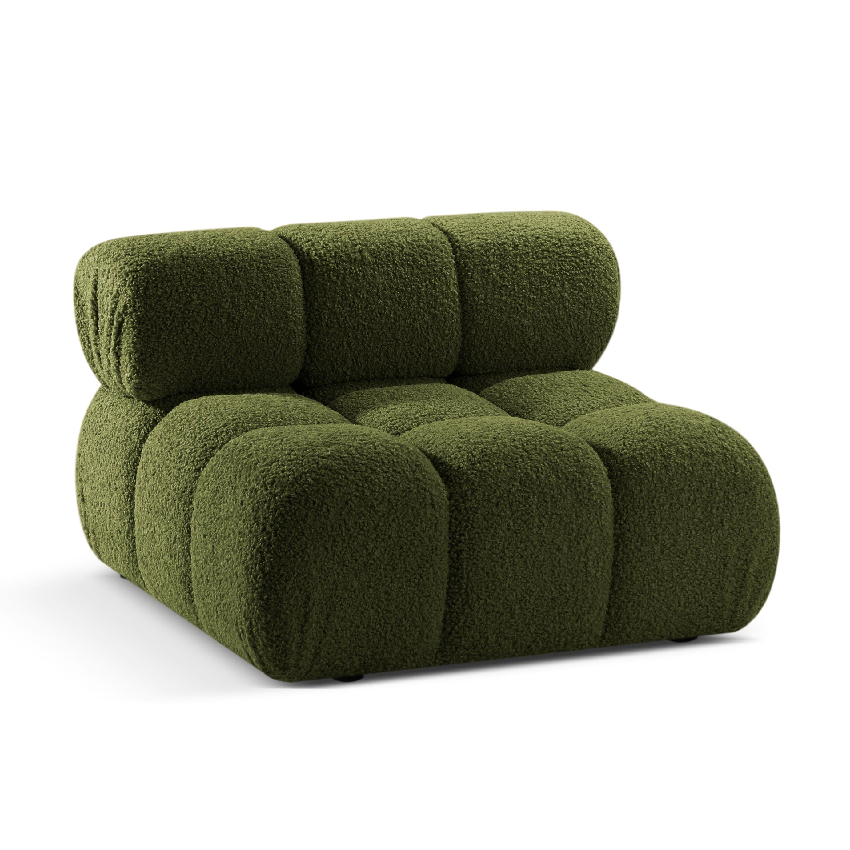 Fauteuil / module BELLIS groene bouclé