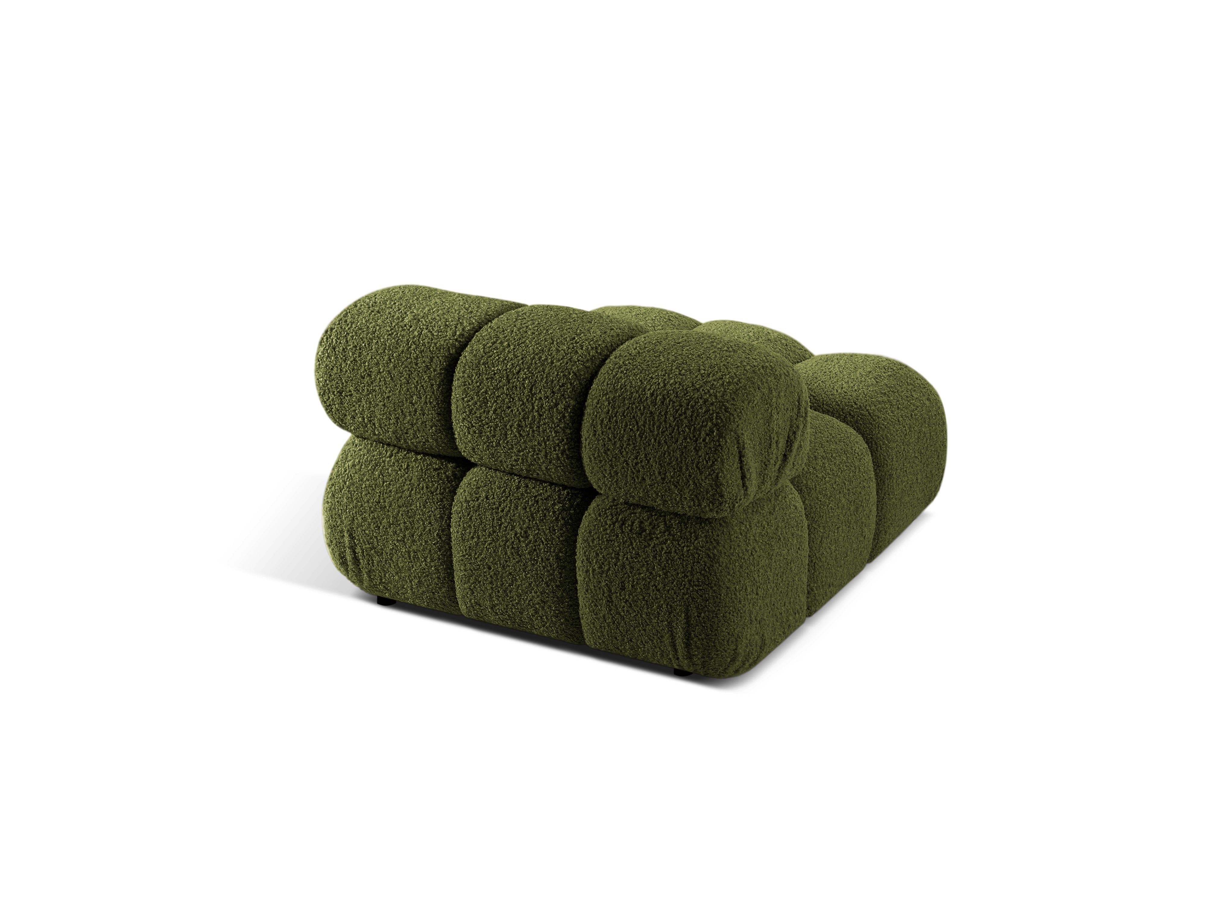 Fauteuil / module BELLIS groene bouclé