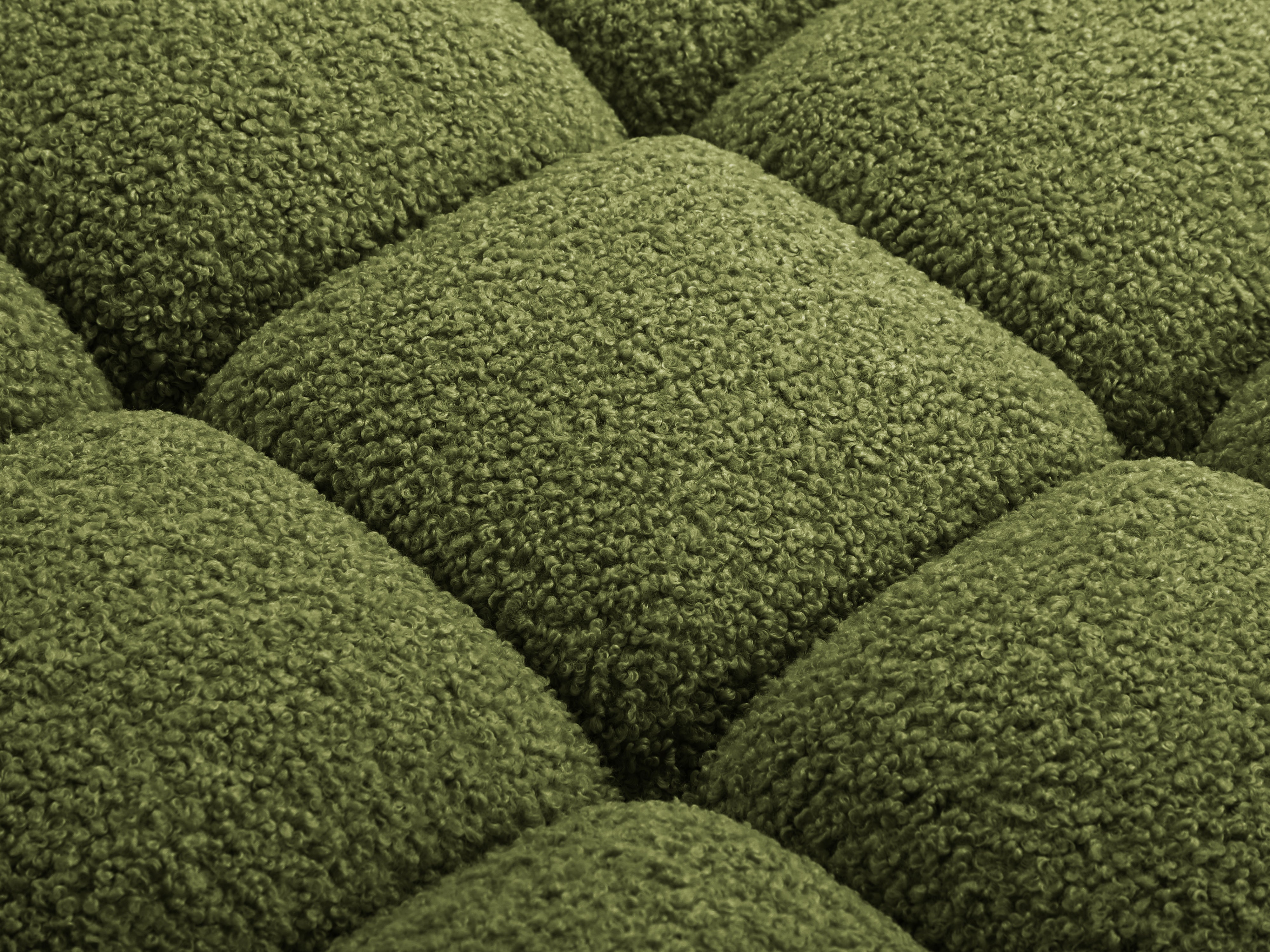 Fauteuil / module BELLIS groene bouclé