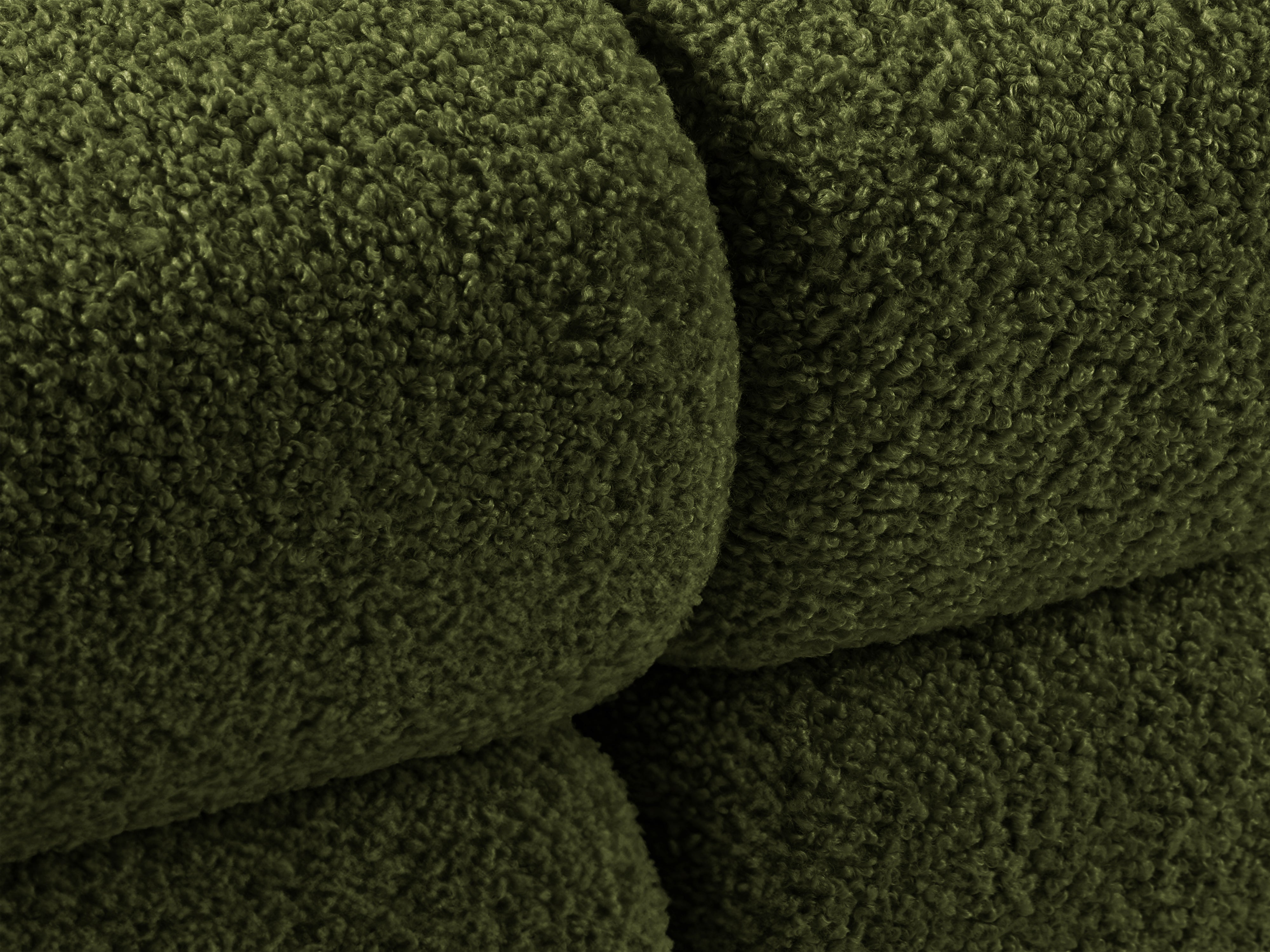 Fauteuil / module BELLIS groene bouclé