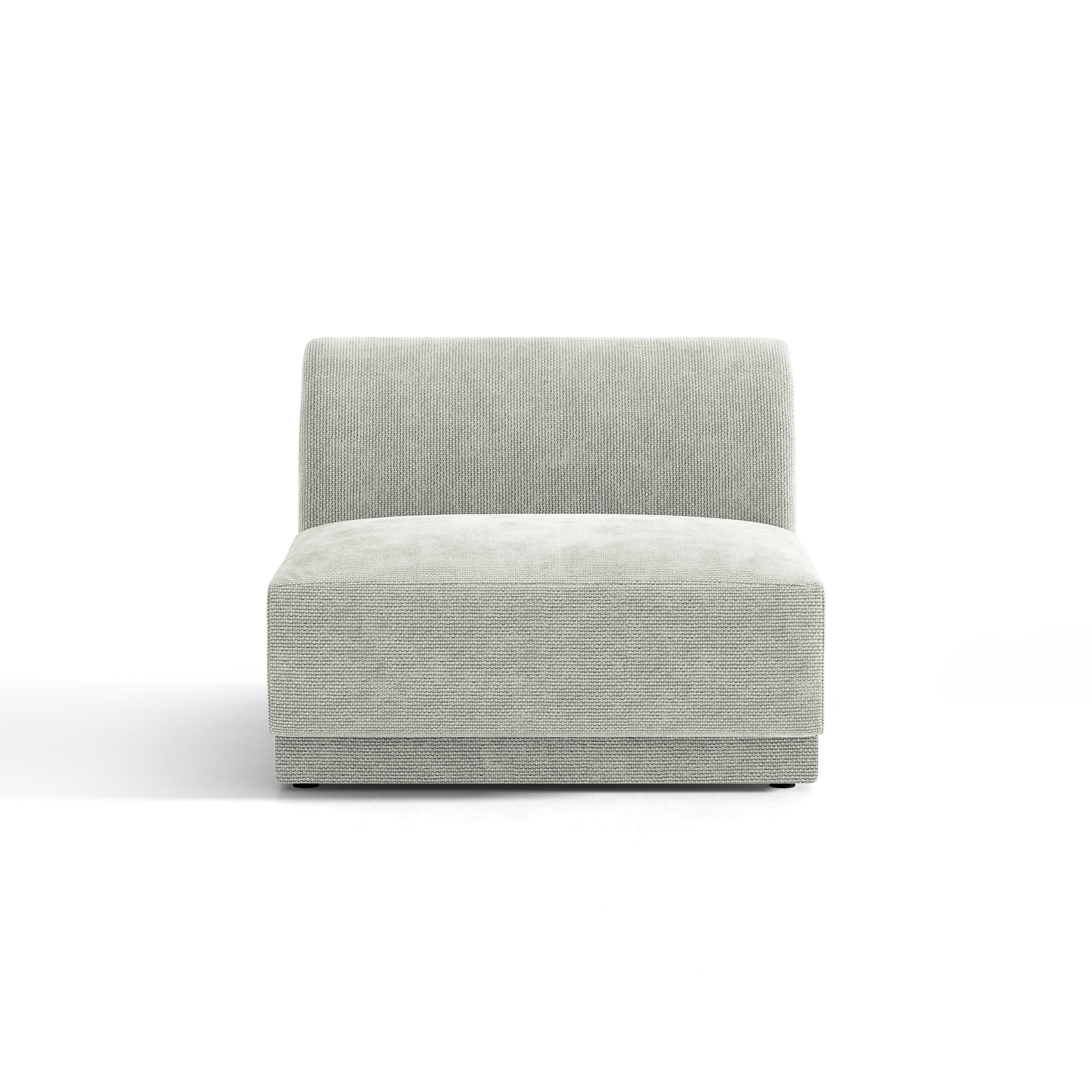 Fauteuil / module MILEY grijs chenille