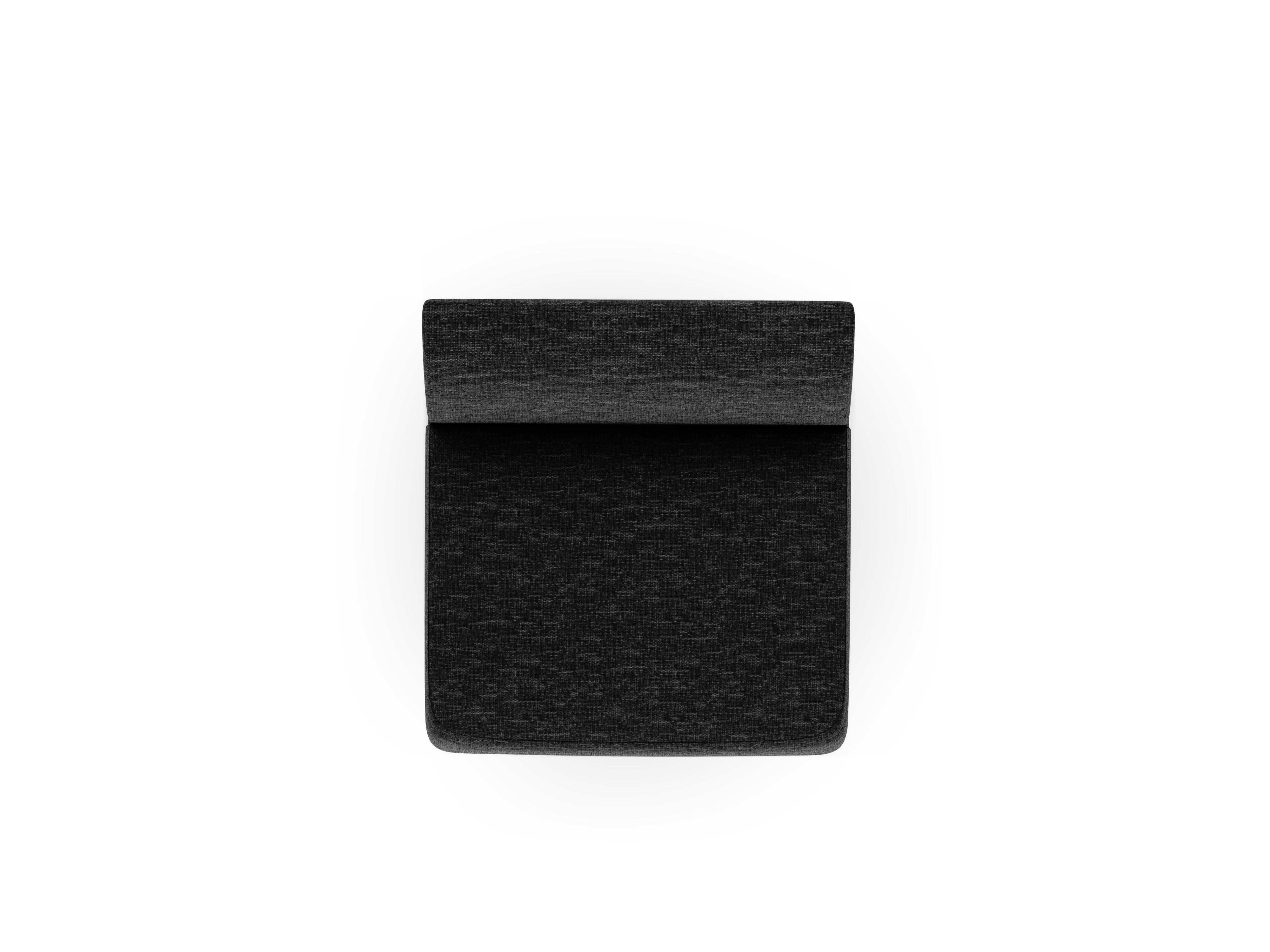 Armchair / module MILEY black chenille
