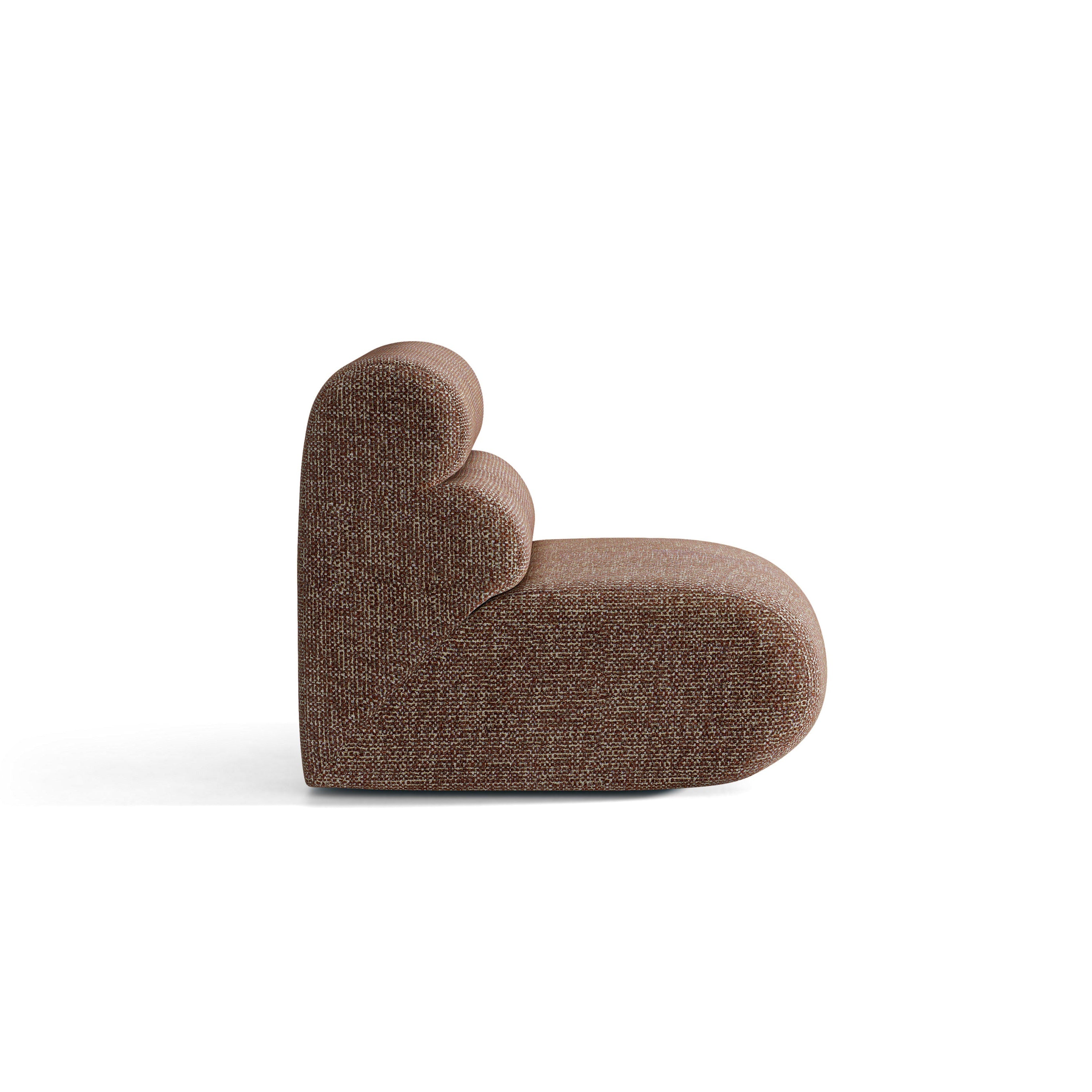 Neo fauteuil / module bruin melange