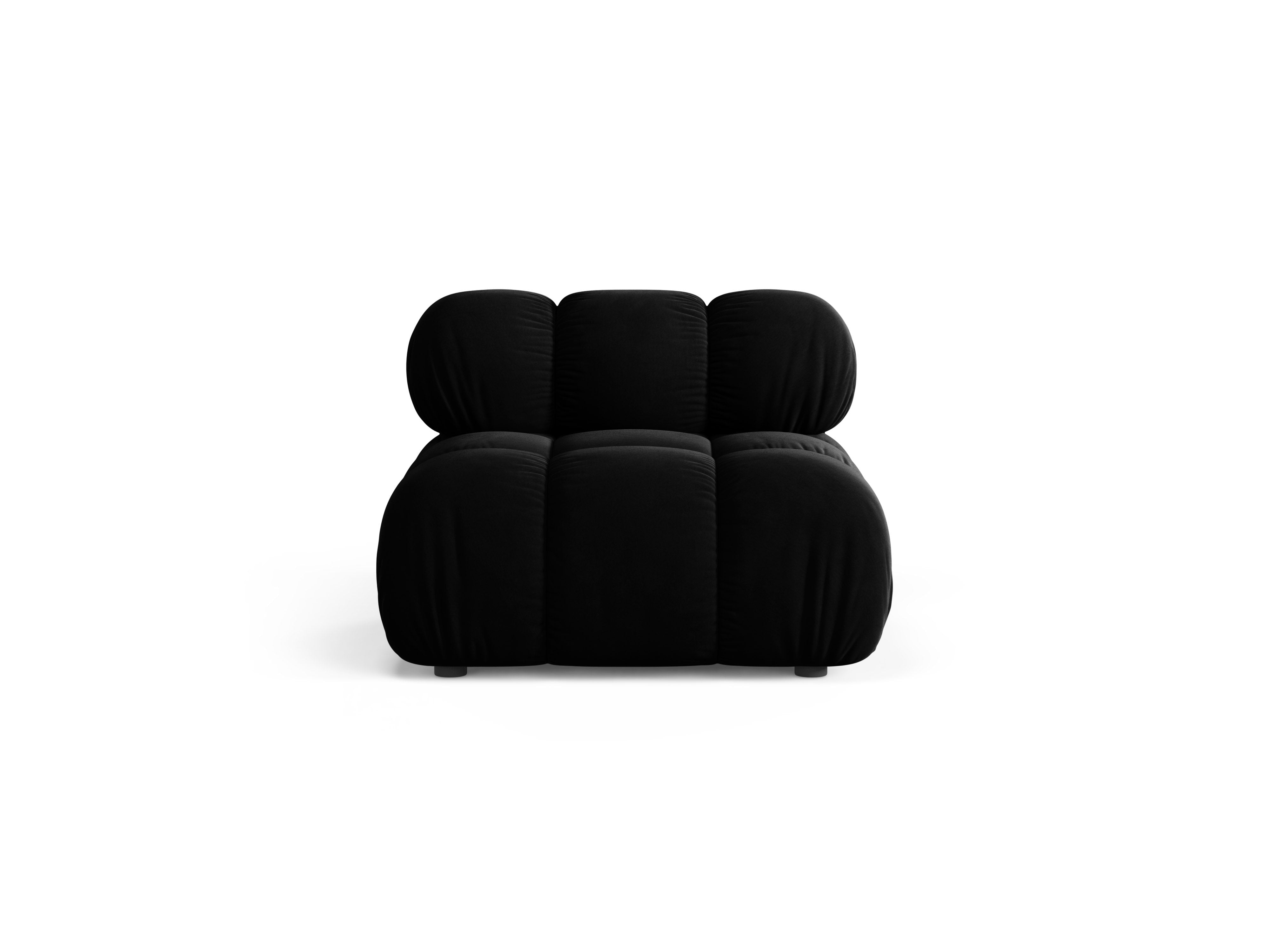 Fauteuil / module BELLIS zwart fluweel