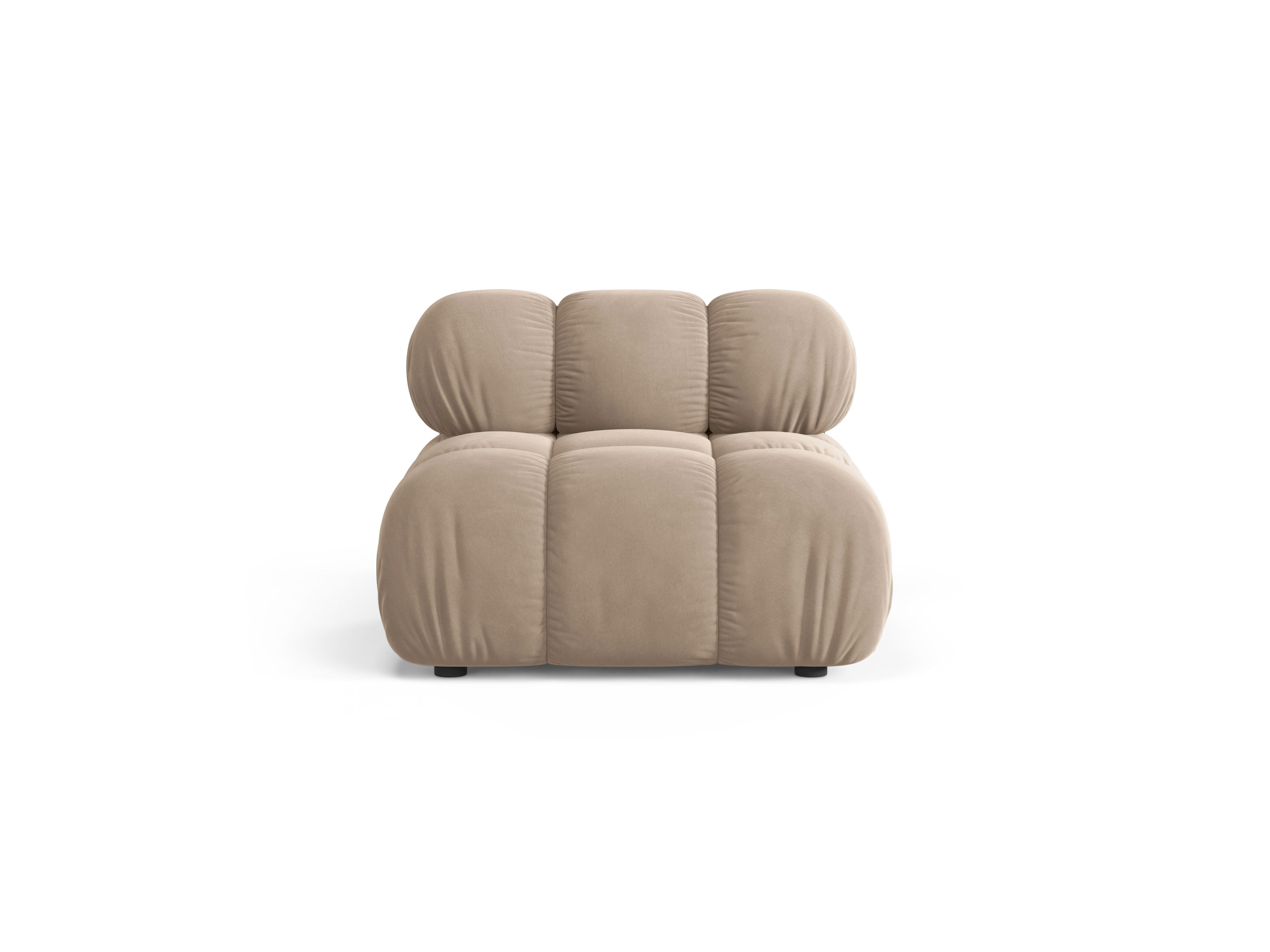 Fauteuil / module BELLIS beige velours