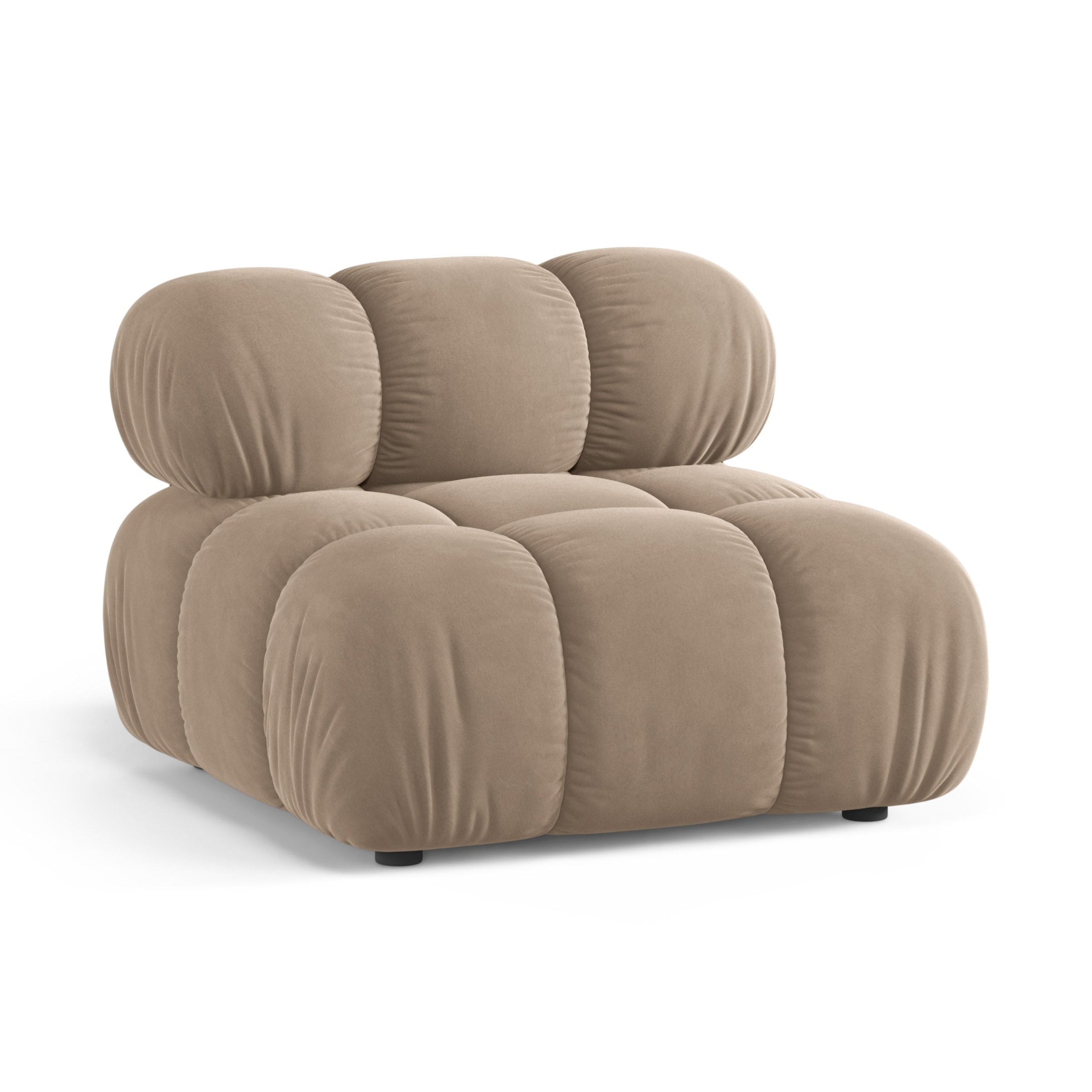 Fauteuil / module BELLIS beige velours