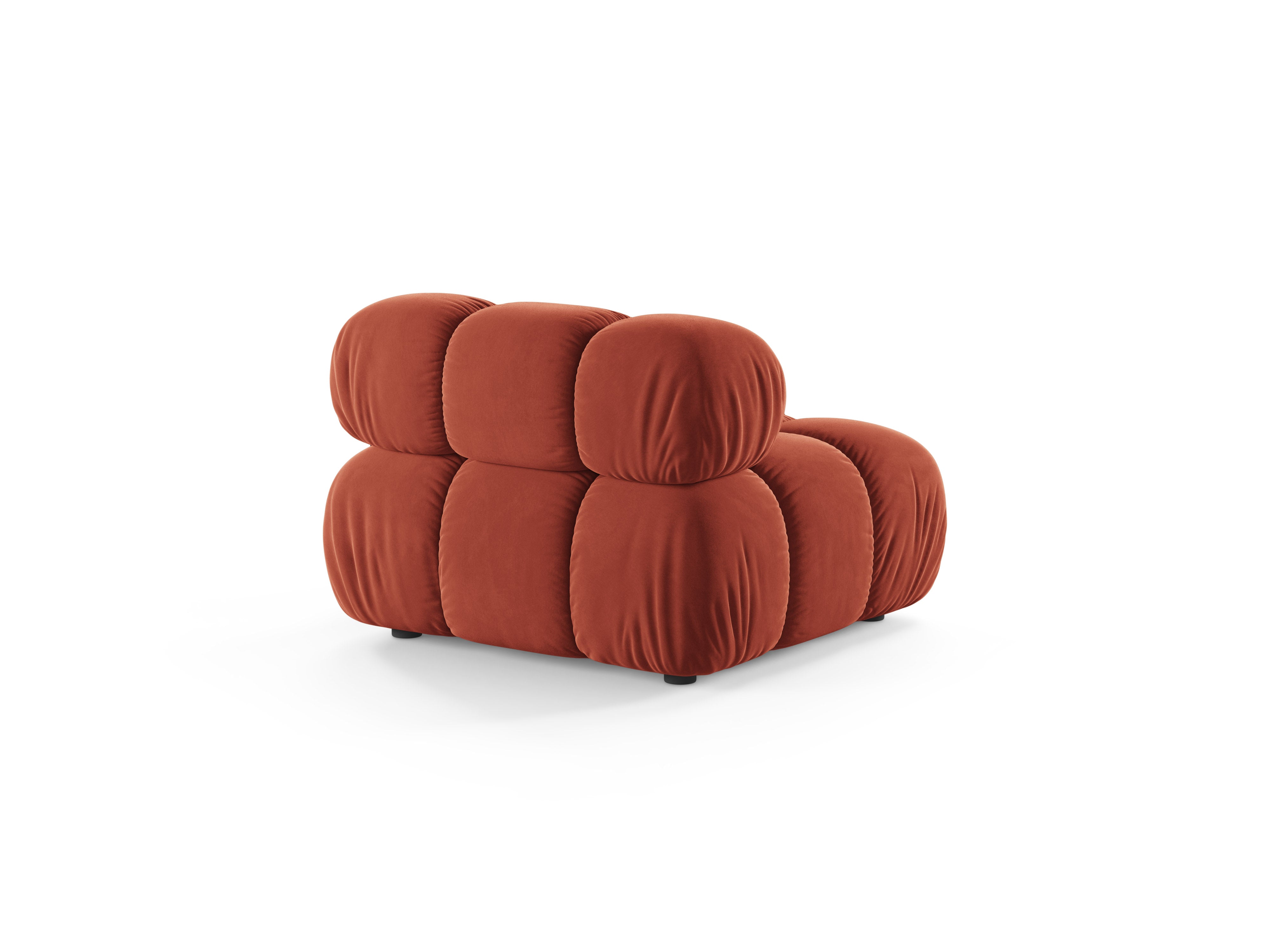 BELLIS fauteuil / module in koraalvelours