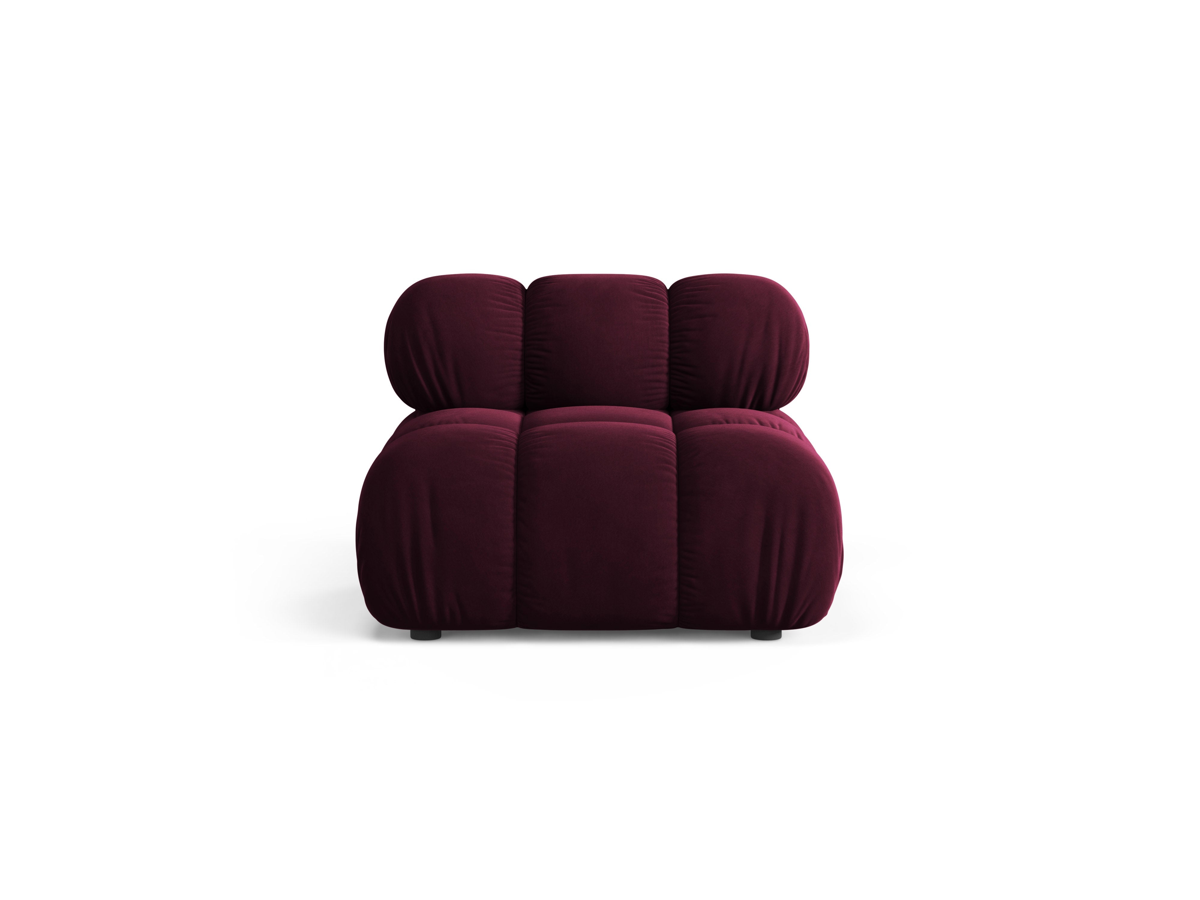 BELLIS fauteuil / module in bordeaux fluweel