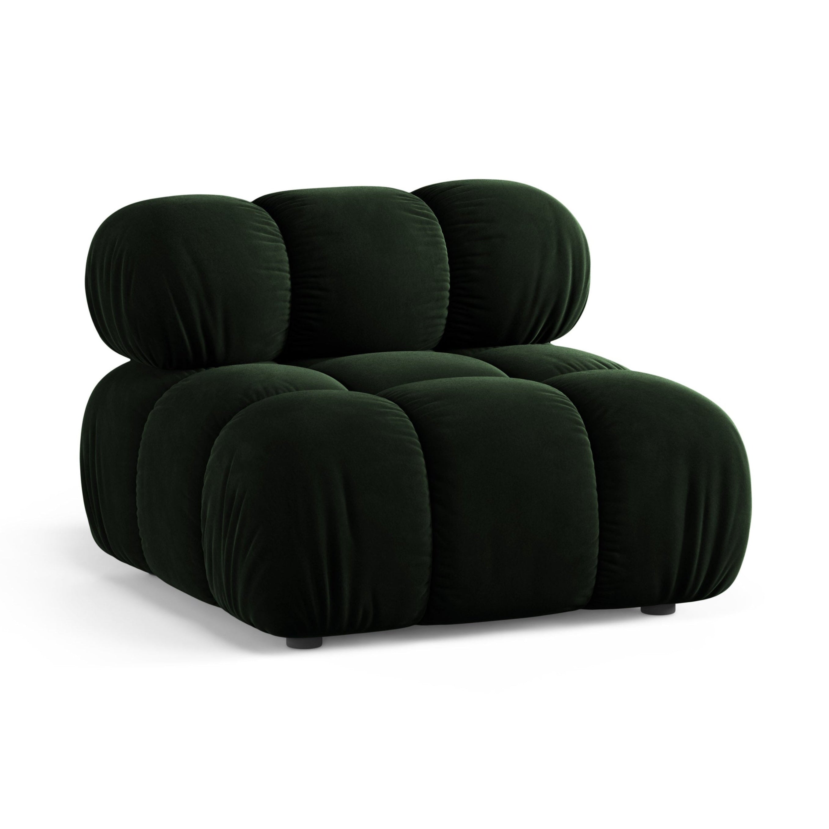 Fauteuil / module BELLIS donkergroen fluweel