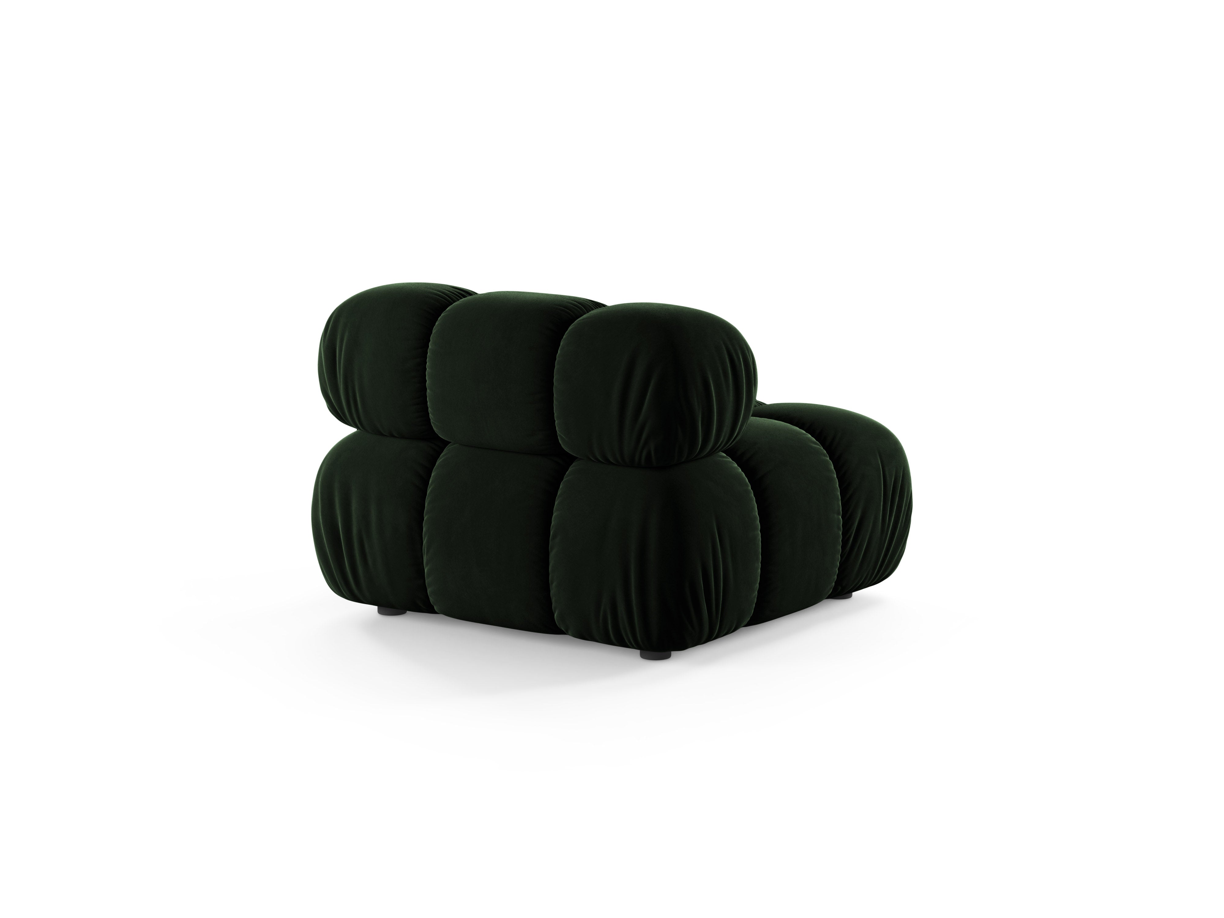Fauteuil / module BELLIS donkergroen fluweel
