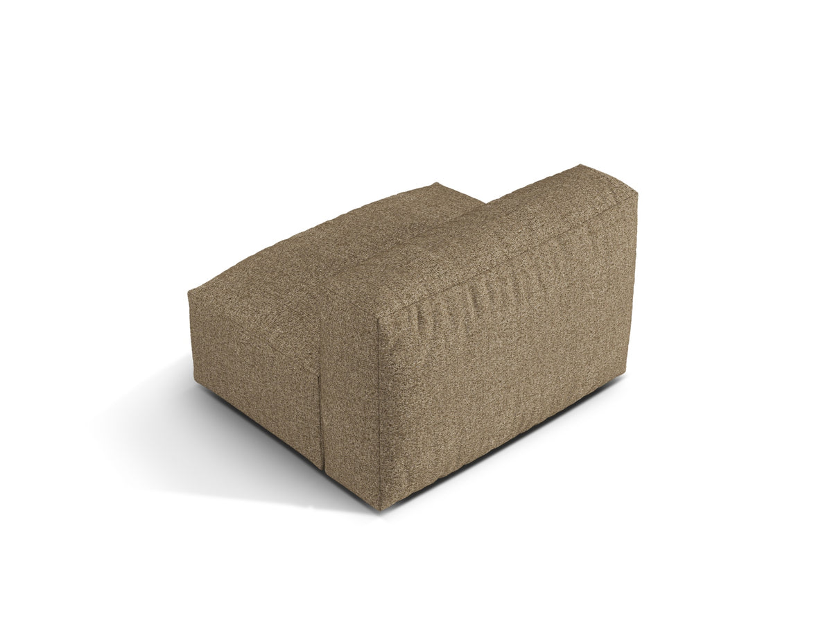 Moduł bez podłokietników MARTINA cappuccino boucle – ujęcie tylne