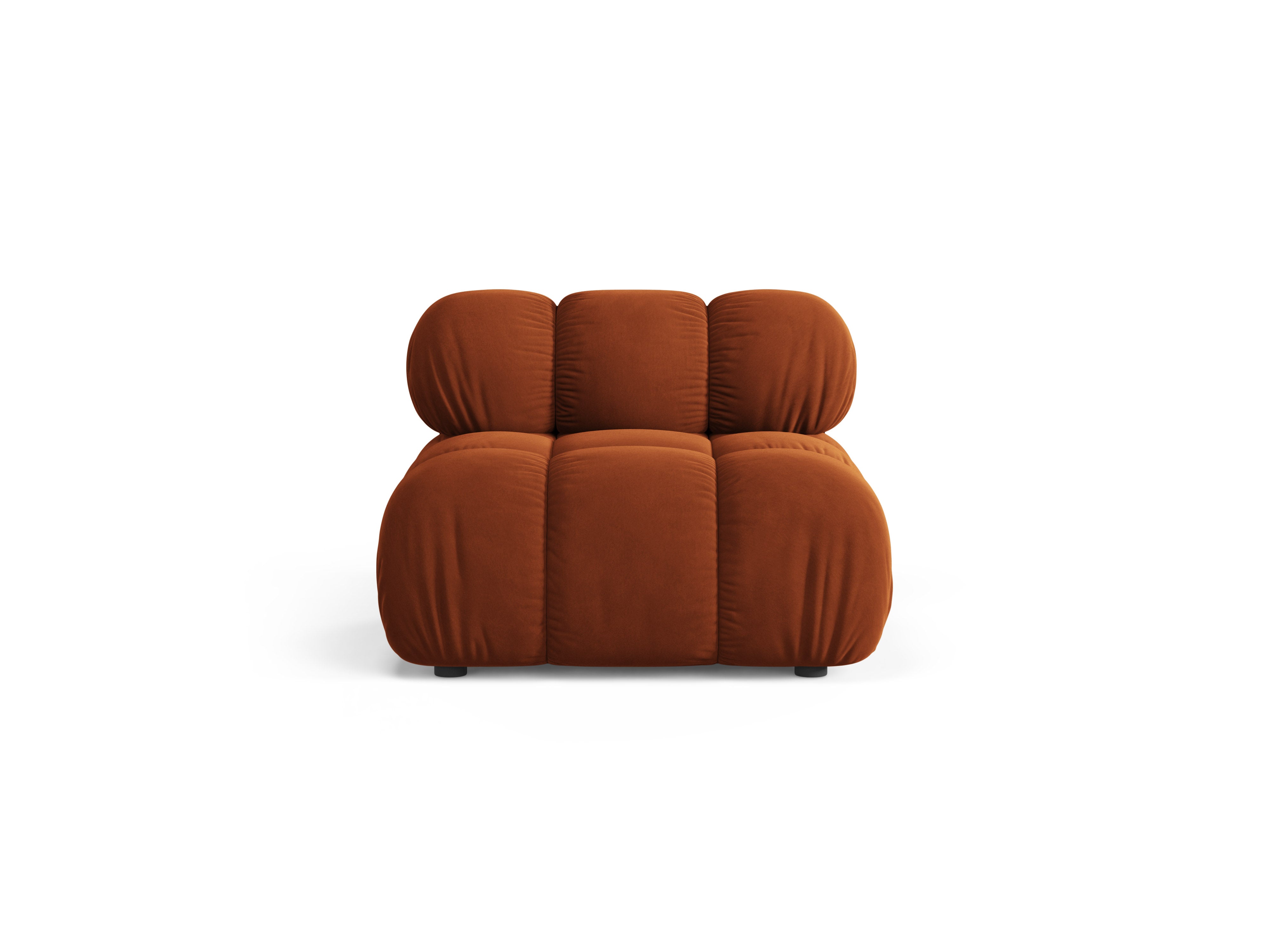 Fauteuil / modulaire fluwelen BELLIS baksteen